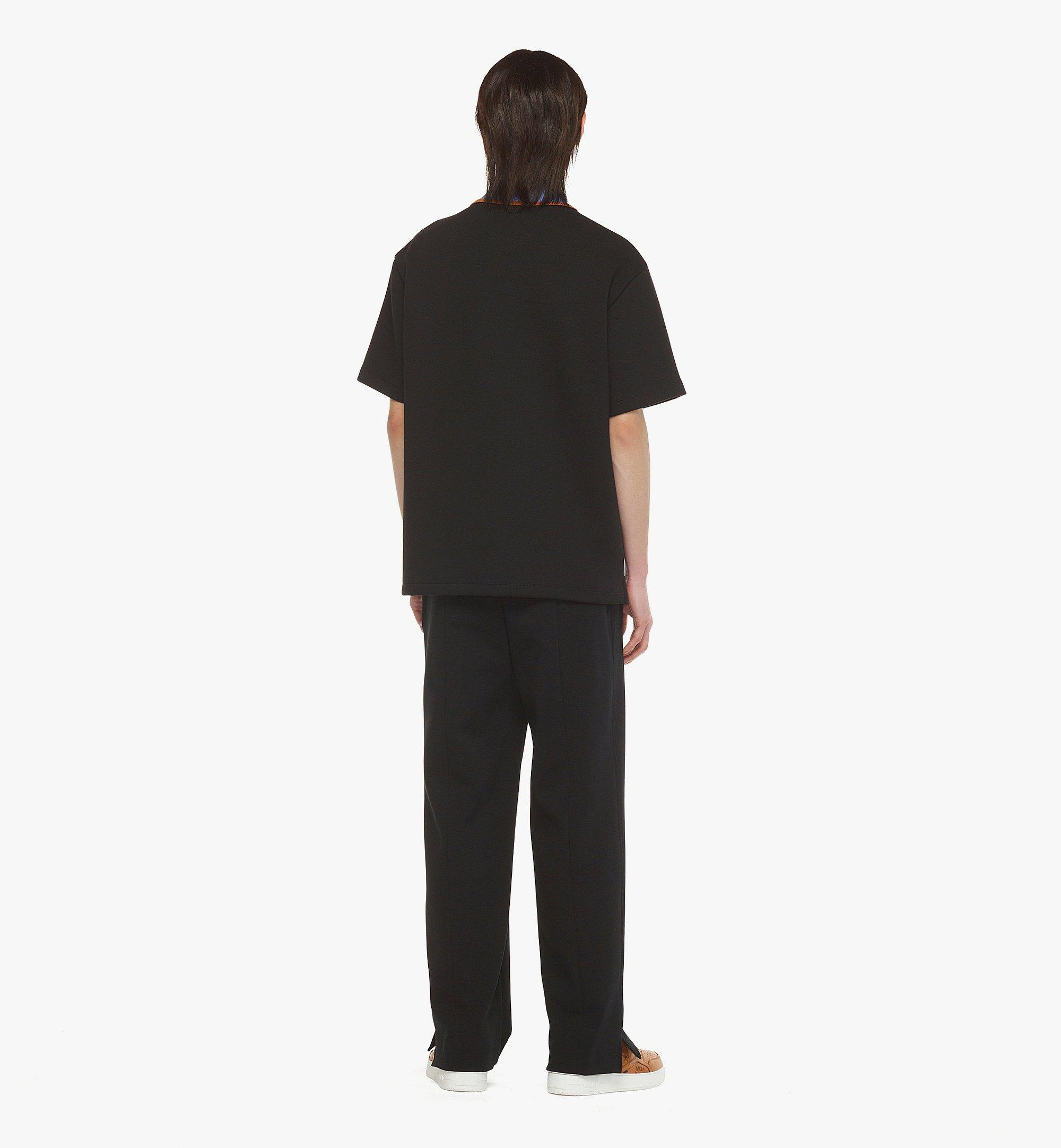 MCM Logo Patch Piqué Polo Black MHTESMM11BK00S Alternate View 3