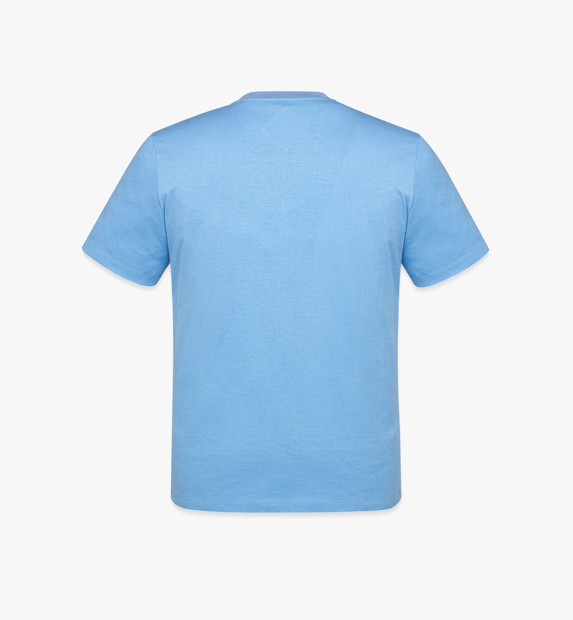 MCM T-Shirt aus Bio-Baumwolle mit Laurel-Logo-Print Blue MHTFSMM01L80XL Noch mehr sehen 1