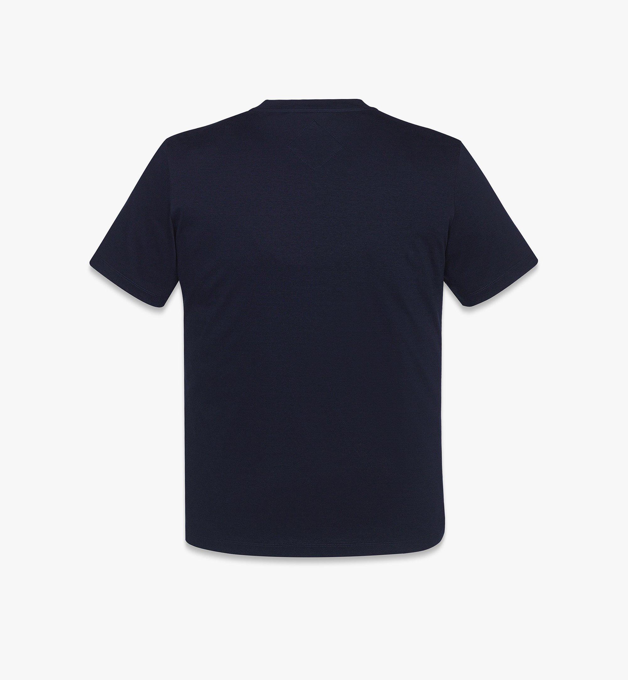 MCM Silket Logo T-Shirt Blue MHTFSMM03VC00S Alternate View 1