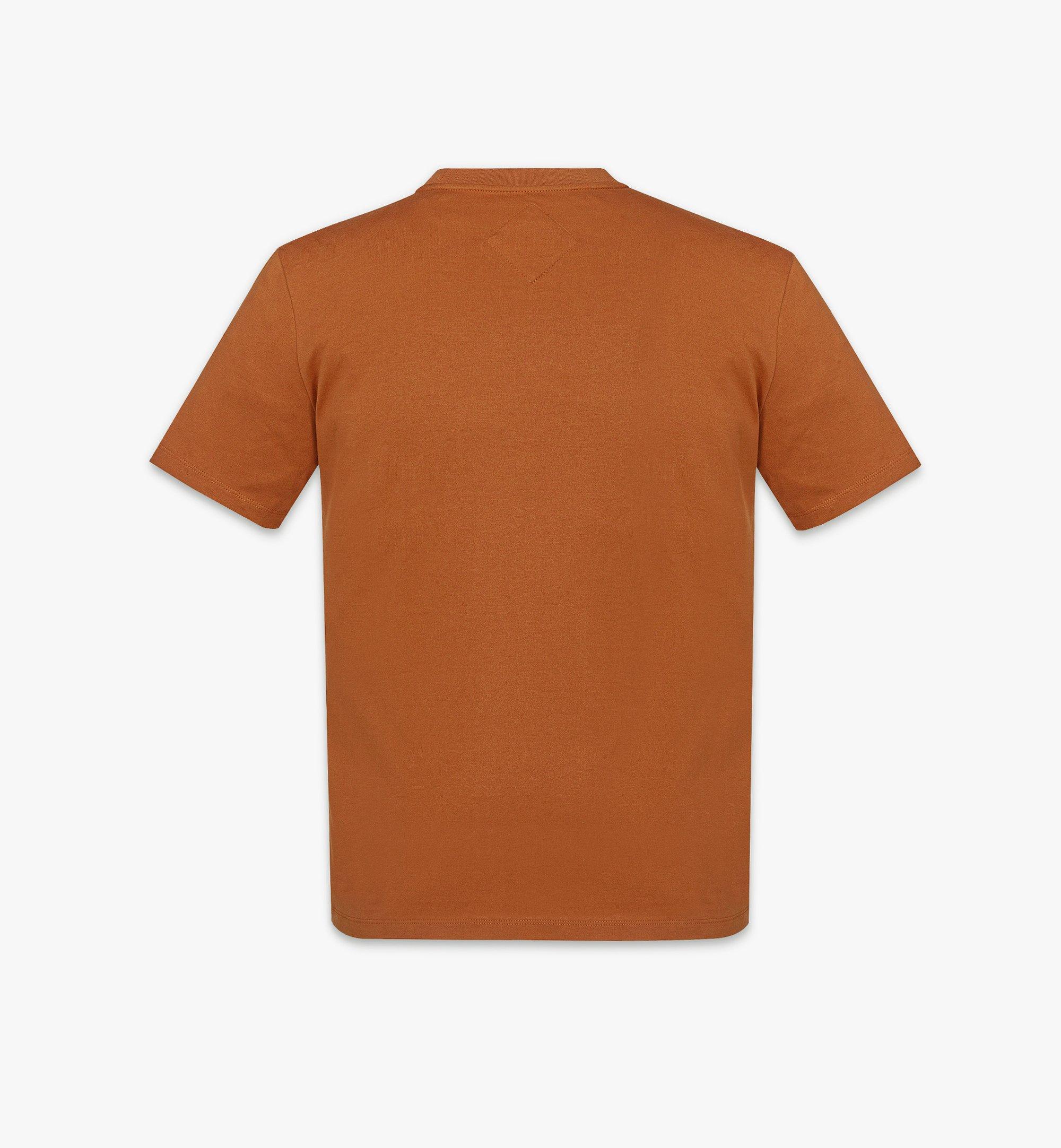 MCM Silket Logo T-Shirt w/ Zip Pocket Cognac MHTFSMM05CO2XL Alternate View 1