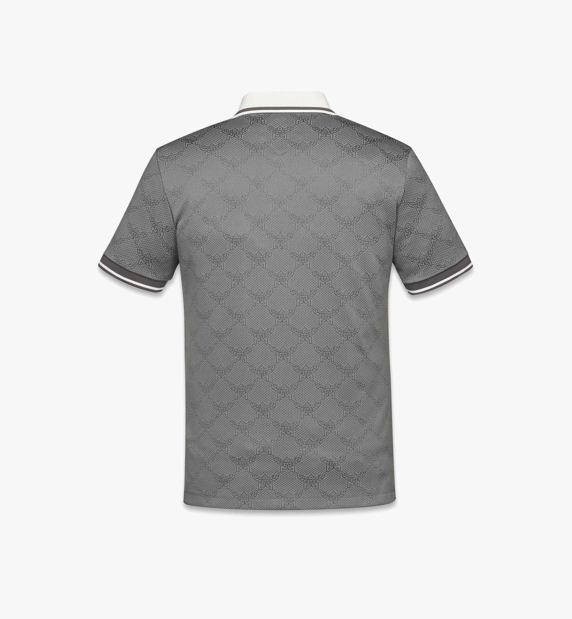 MCM Piqué Polo in Lauretos Jacquard Grey MHTFSMM10ED2XL Plus de photos 1