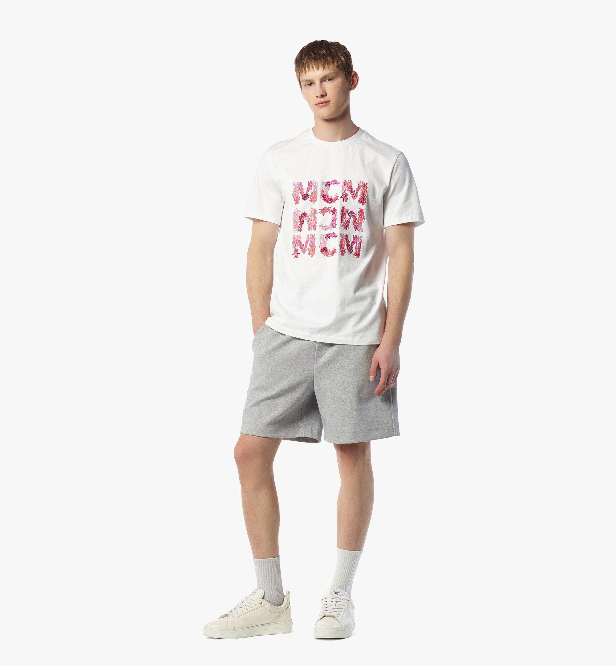 MCM T-Shirt Aquatic aus Bio-Baumwolle White MHTFSMM16WT00M Noch mehr sehen 2