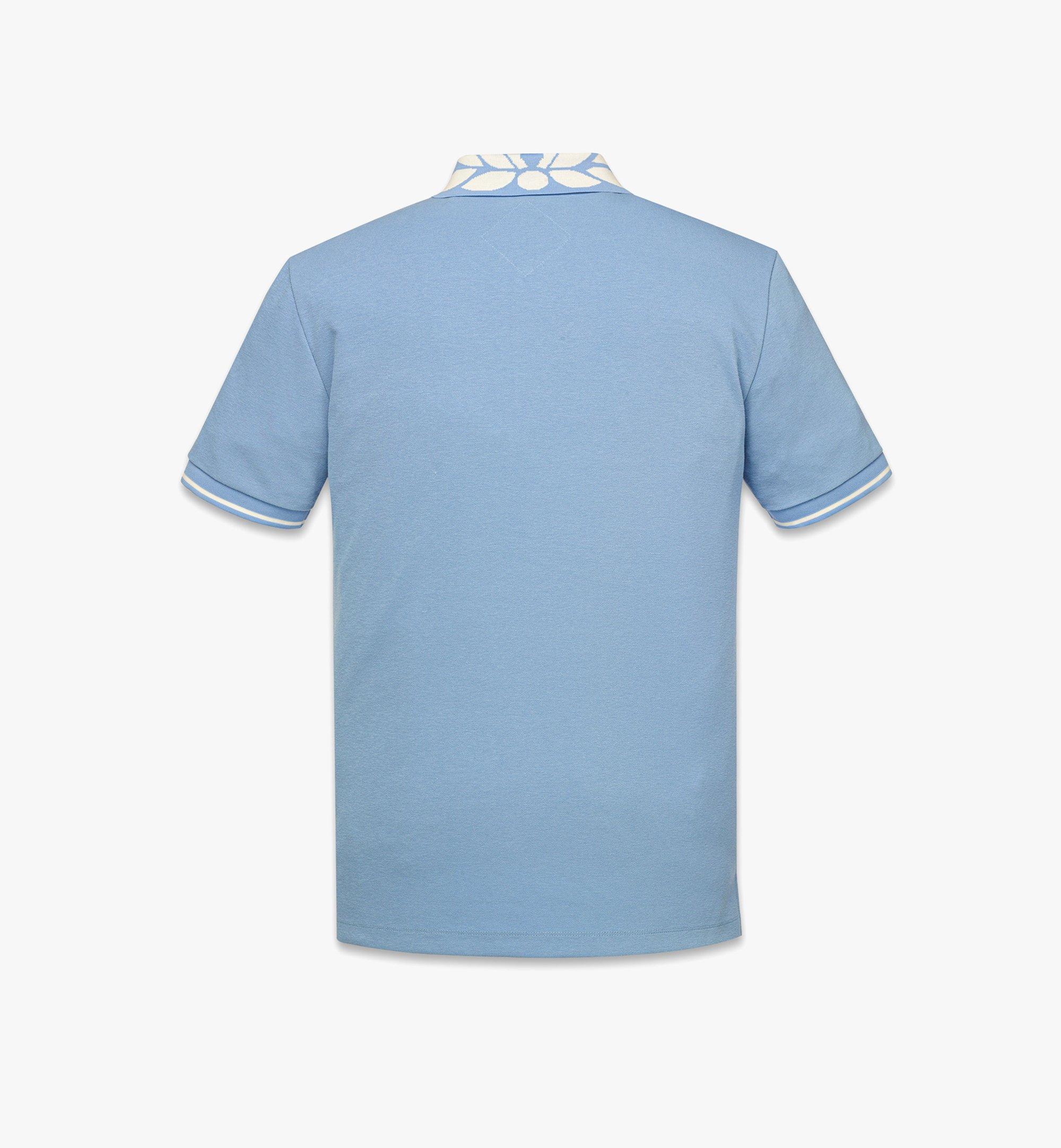 MCM Laurel Piqué Polo Blue MHTFSMM17L80XL Alternate View 1