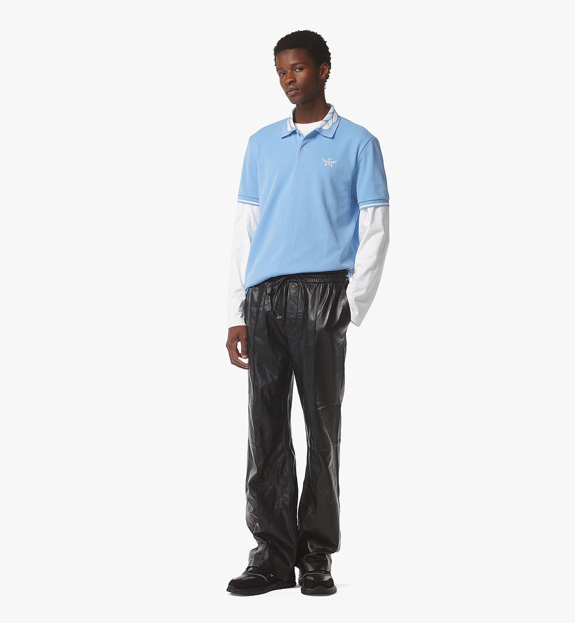MCM Laurel Piqué Polo Blue MHTFSMM17L80XL Alternate View 2