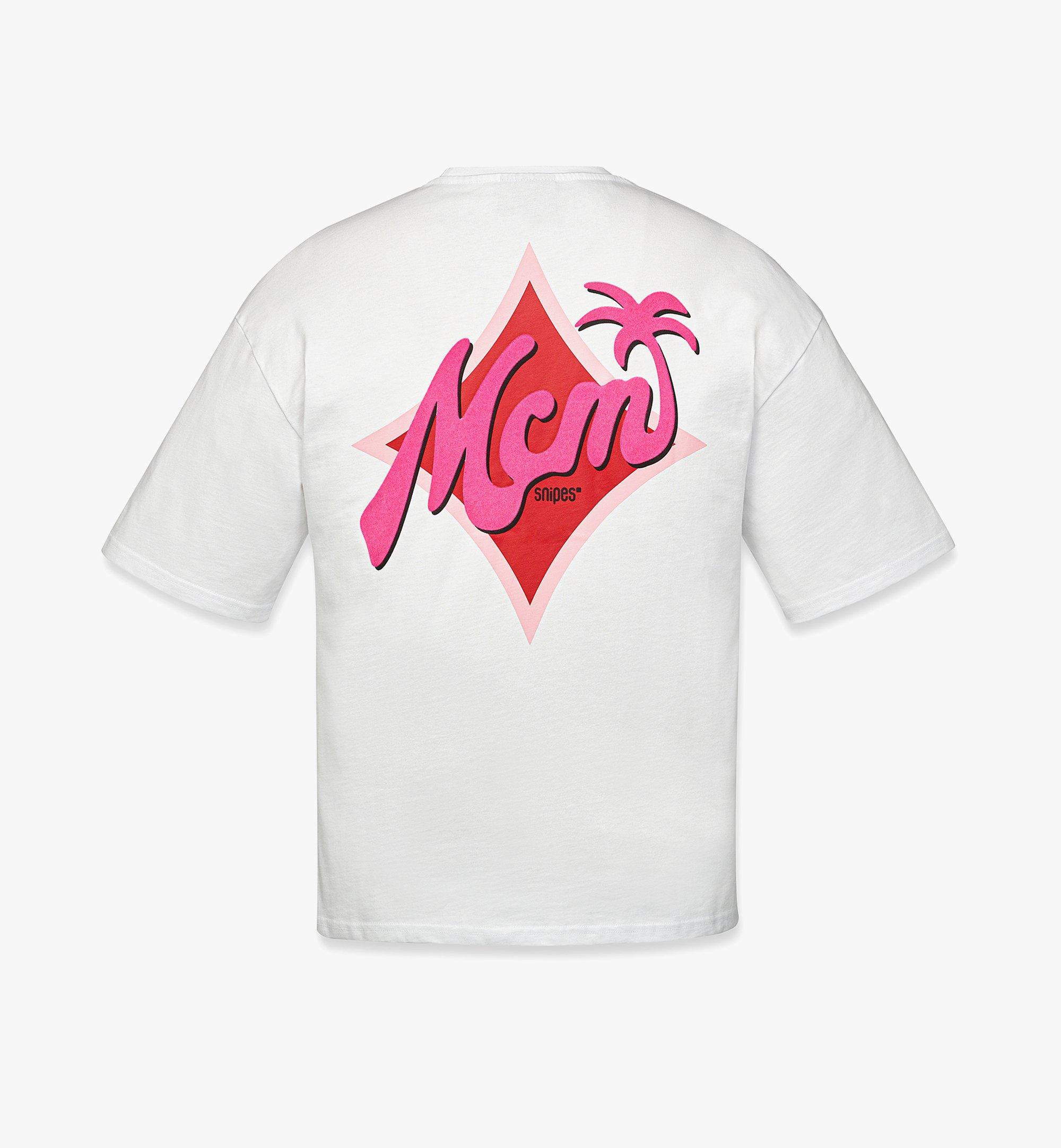 MCM MCM X SNIPES Logo T-Shirt White MHTFSMM19WT00L Alternate View 1