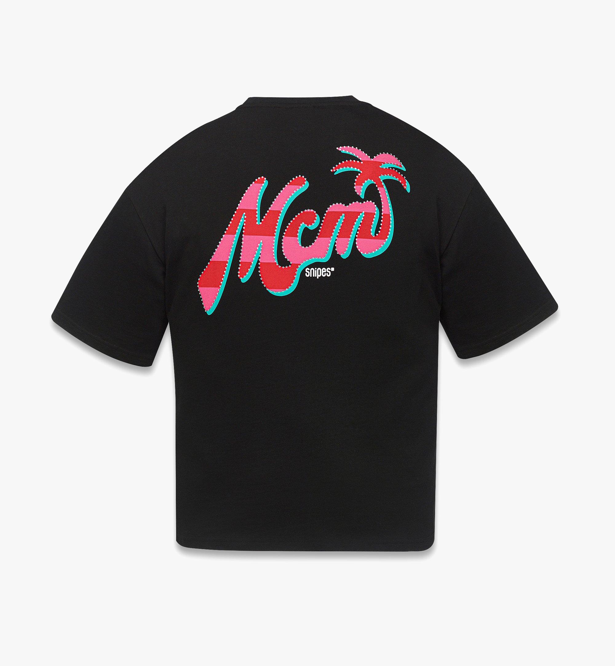 MCM MCM x SNIPES Rhinestone Logo T-Shirt Black MHTFSMM21BK00L Alternate View 1