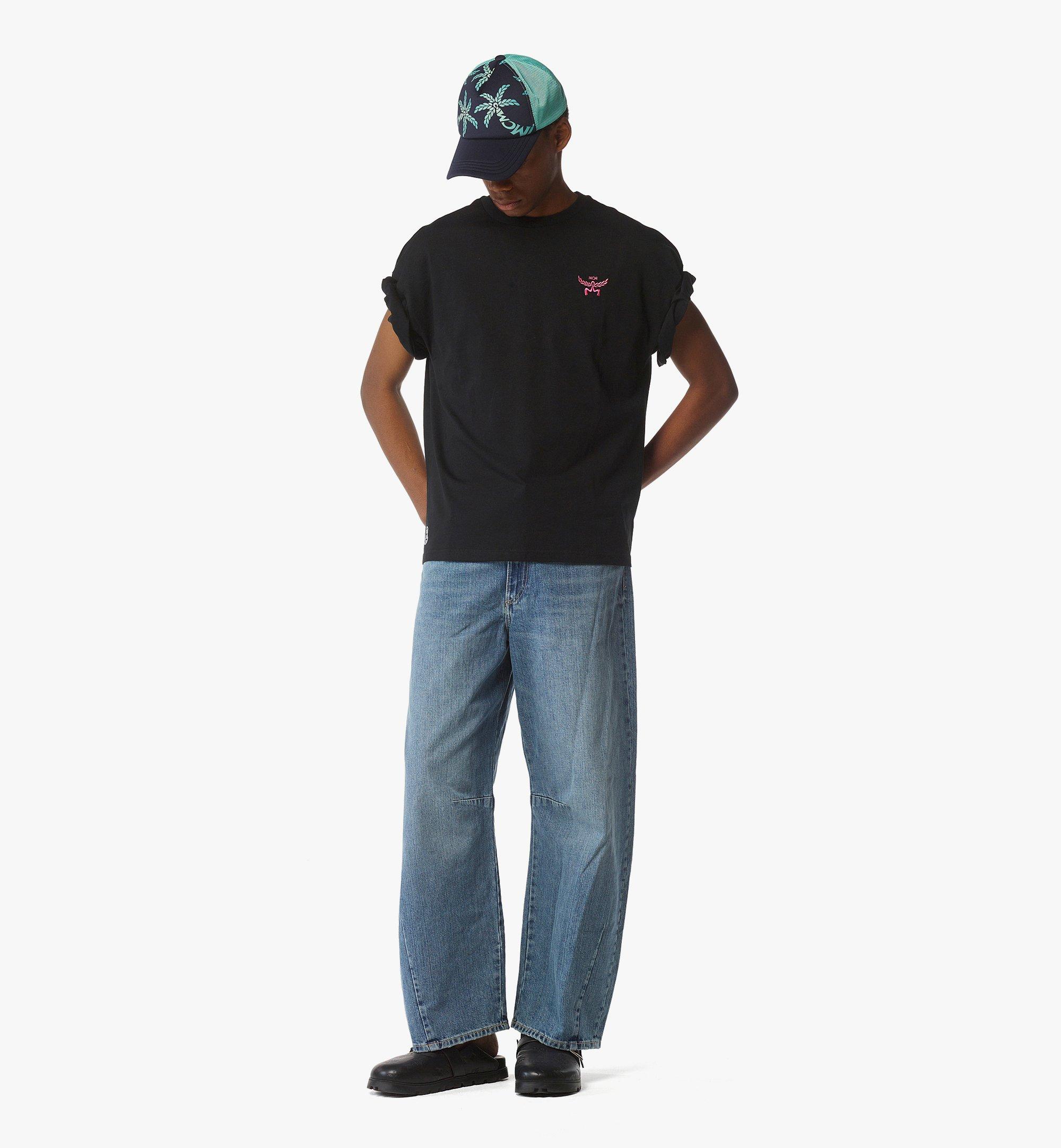 MCM MCM x SNIPES Rhinestone Logo T-Shirt Black MHTFSMM21BK00L Alternate View 4