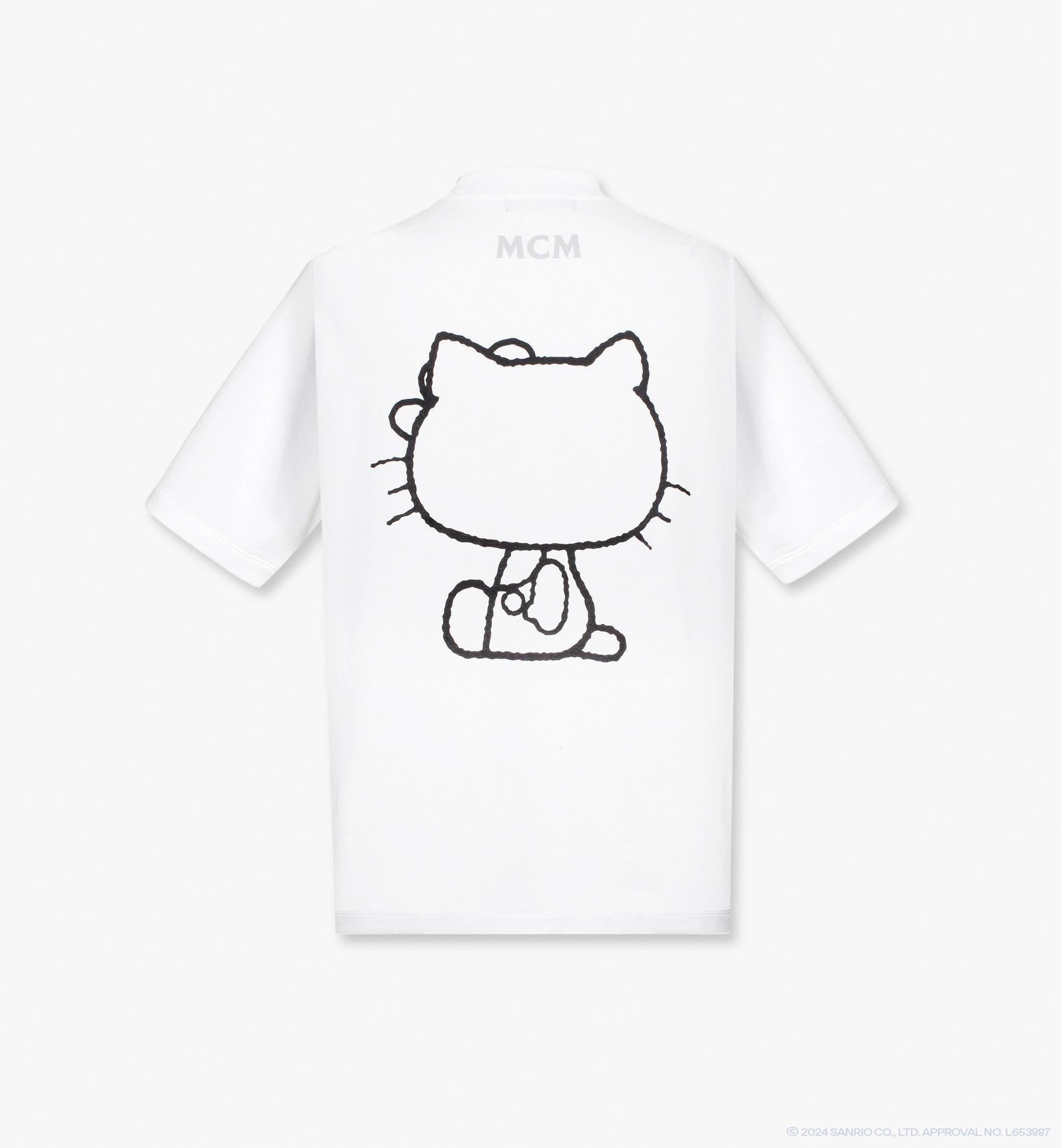MCM MCM x HELLO KITTY プリント Tシャツ White MHTFSMM22WT00M ほかの角度から見る 1