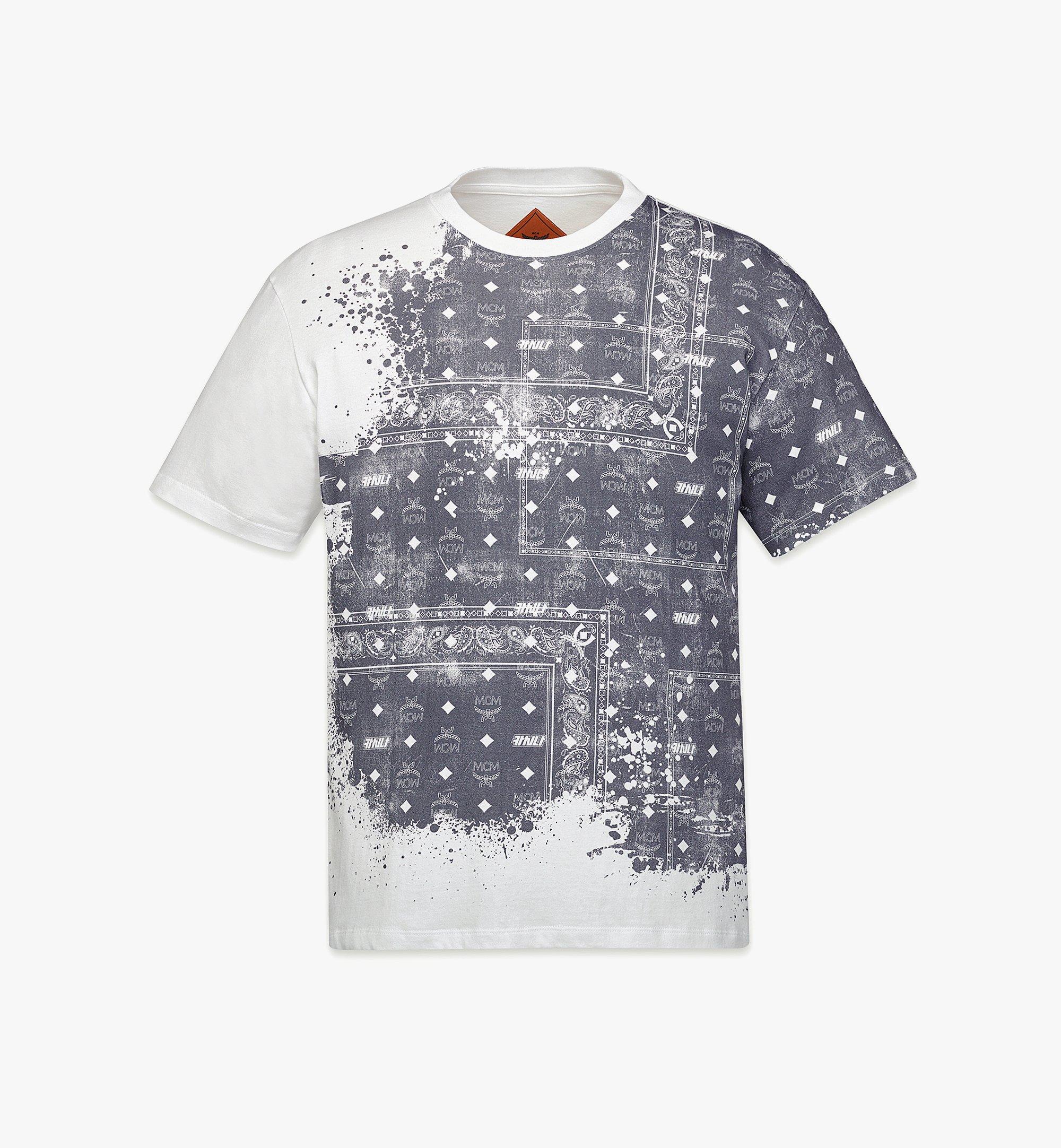 MCM MCM X KASINA Distressed Bandana Monogram Print T-Shirt  MHTFSMM24WT00L Alternate View 1