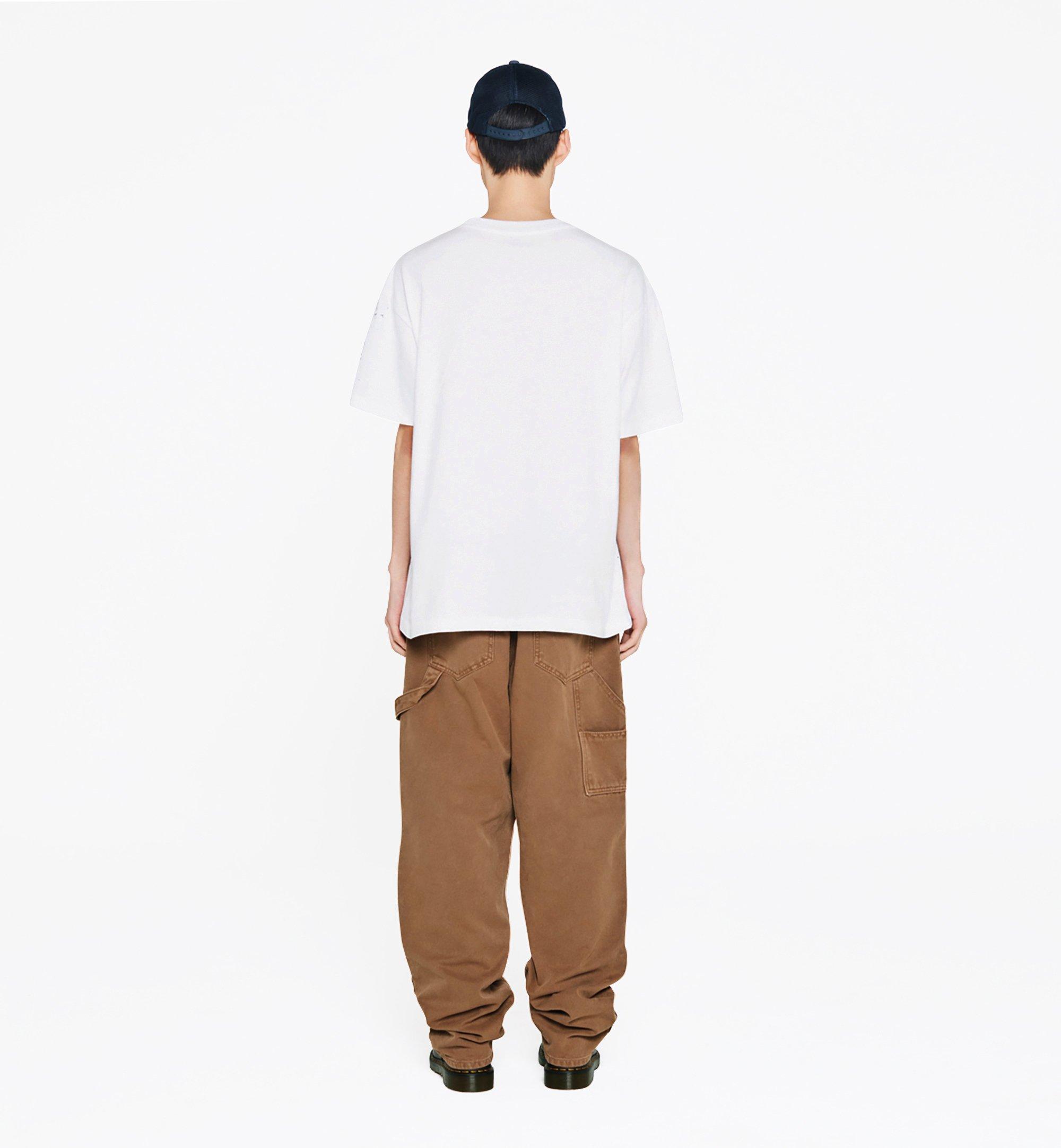 MCM MCM X KASINA Distressed Bandana Monogram Print T-Shirt White MHTFSMM24WT00S Alternate View 3