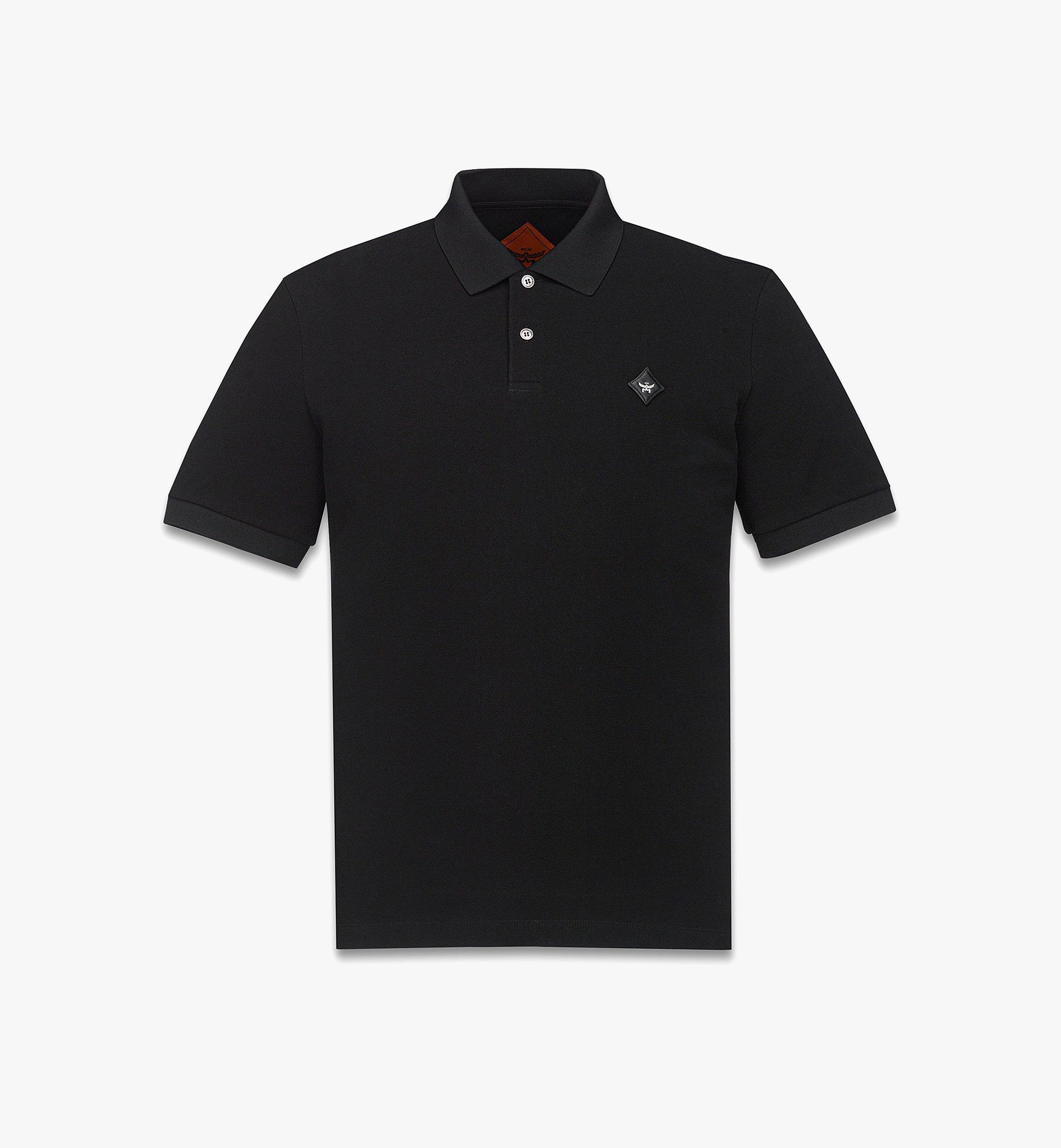Polo en piqué avec écusson losange