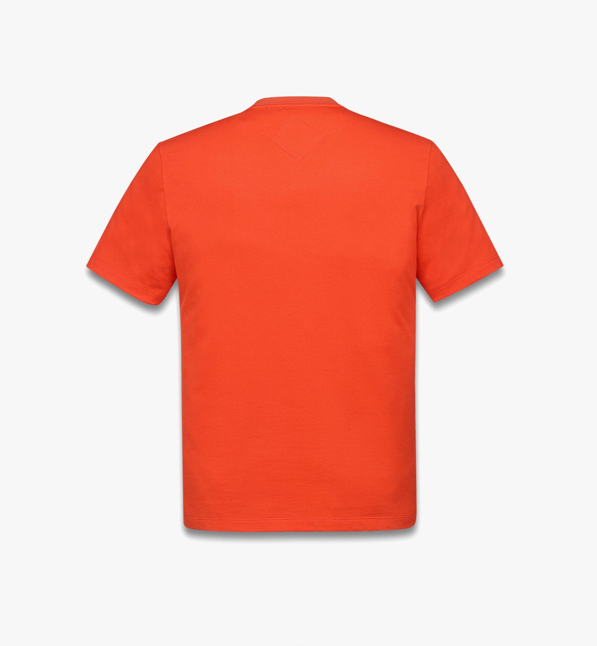 MCM Rabot Pocket T-Shirt in Organic Cotton Orange MHTGSMM05OQ0XL Alternate View 1