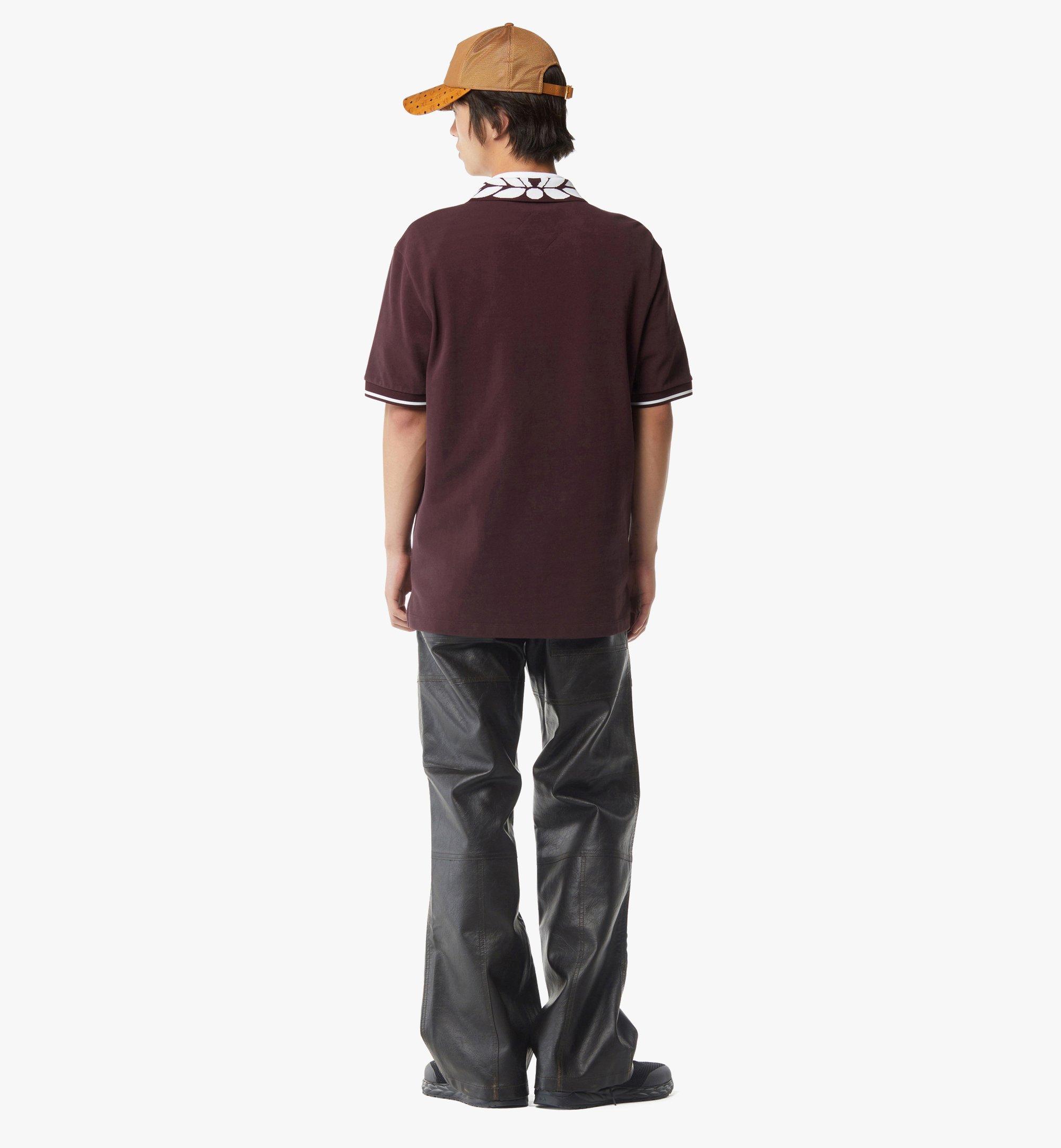 Medium Laurel Logo Piqué Polo Purple | MCM ®SG