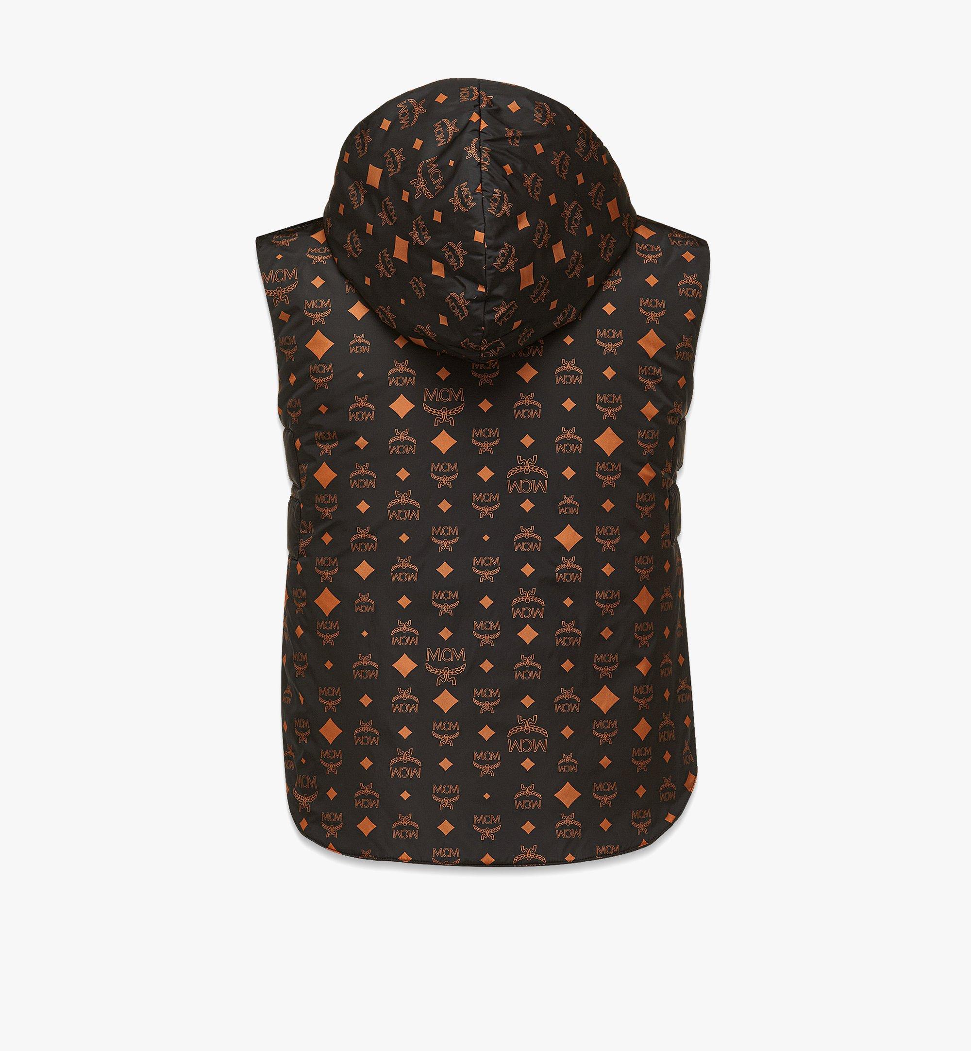 MCM Men's Monogram Print Puffer Vest