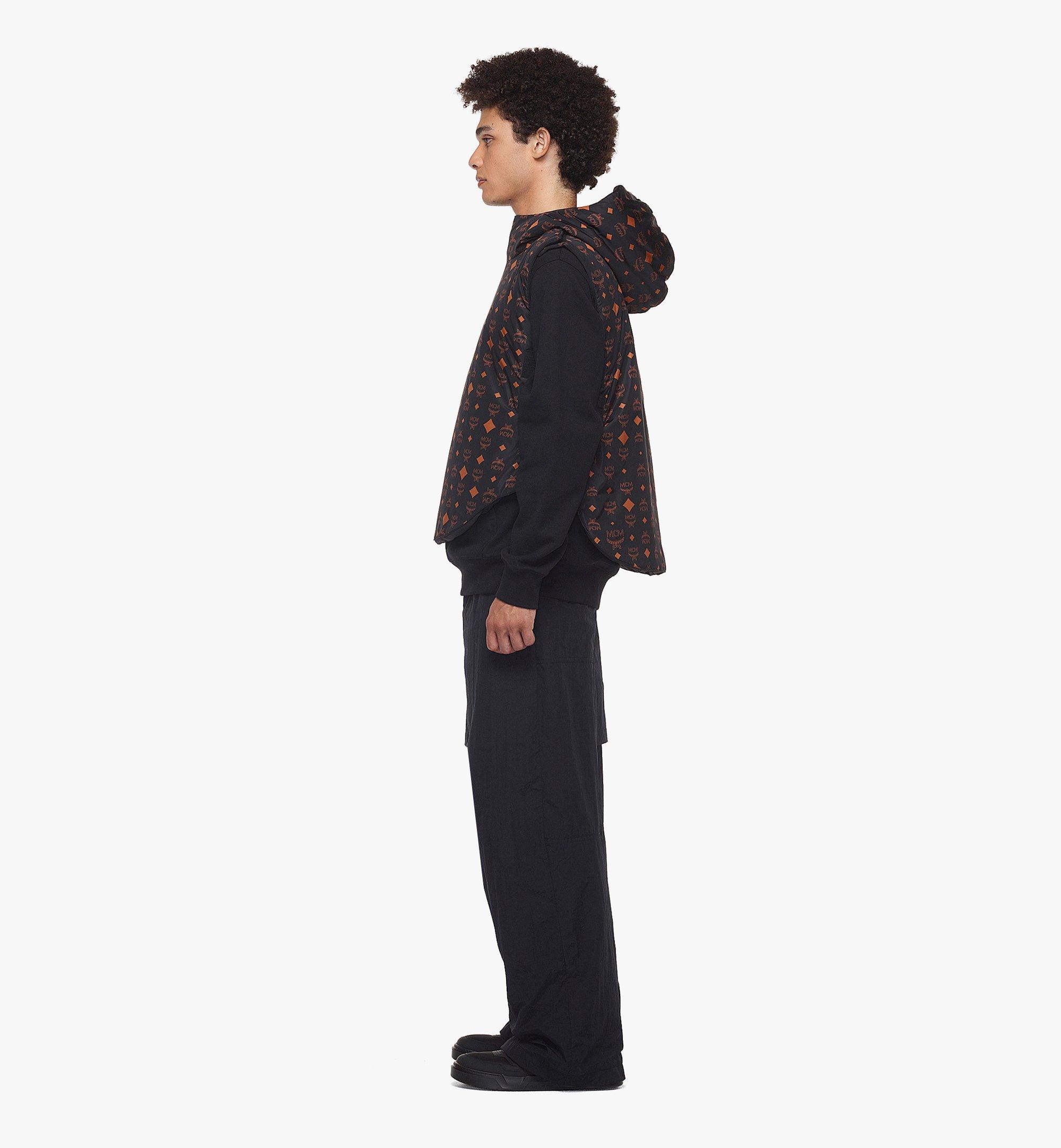 MCM Men's Monogram Print Puffer Vest