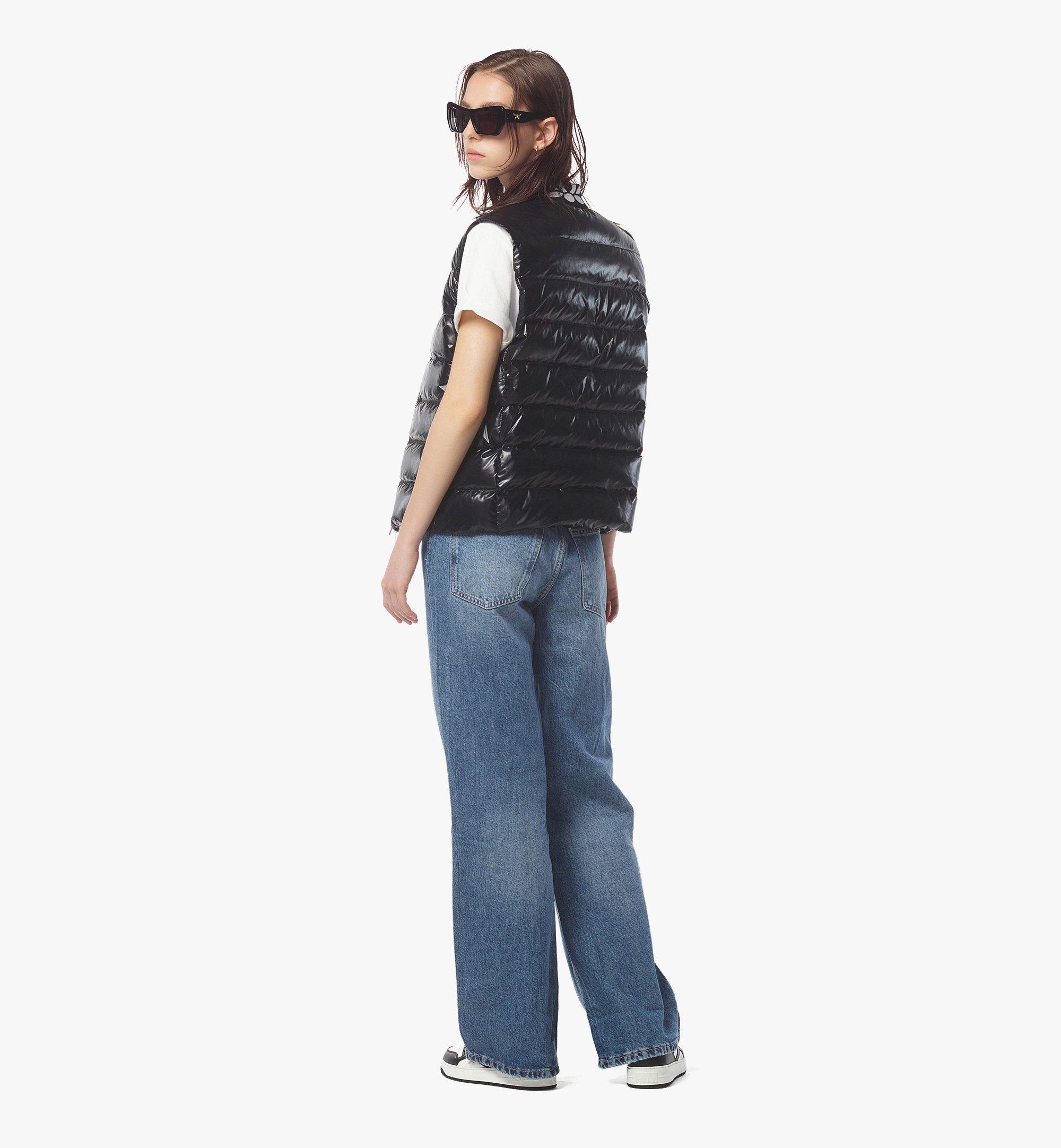 MCM Packable Down Vest in ECONYL® Black MHVEAMM02BK00S Alternate View 4