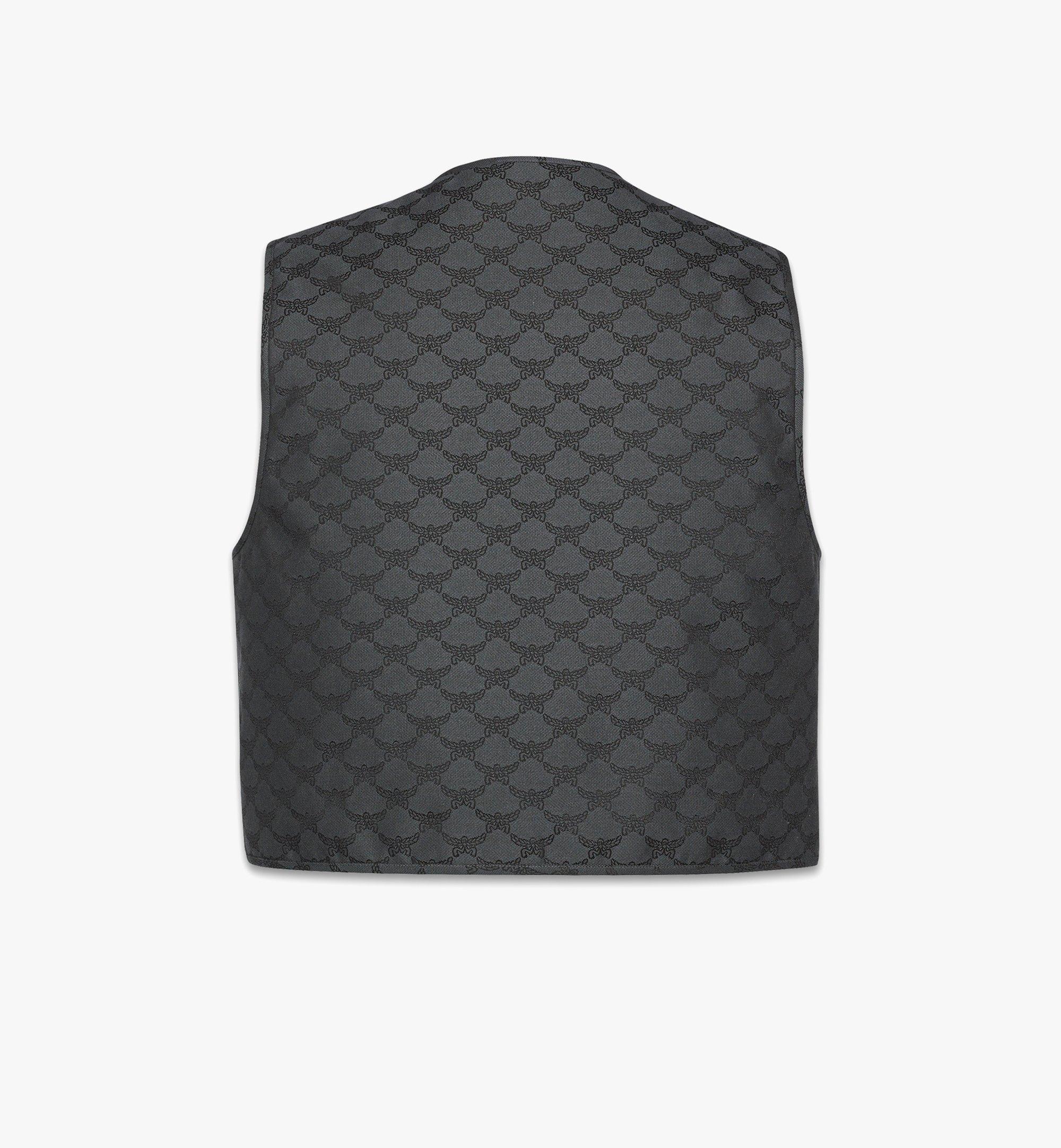 MCM Vest in Lauretos Jacquard Grey MHVFAMM02ED048 Alternate View 1