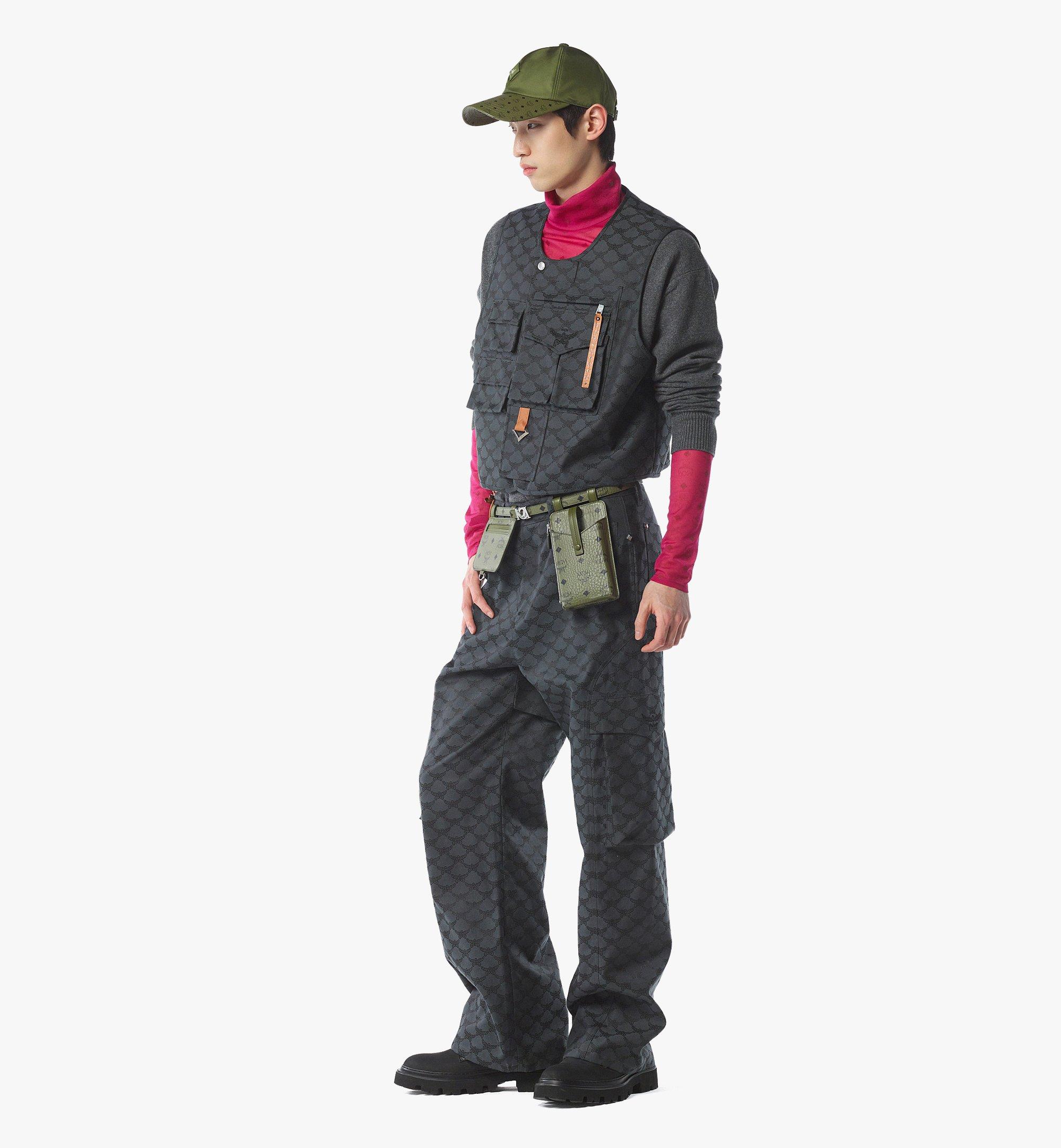 MCM Vest in Lauretos Jacquard Grey MHVFAMM02ED048 Alternate View 2