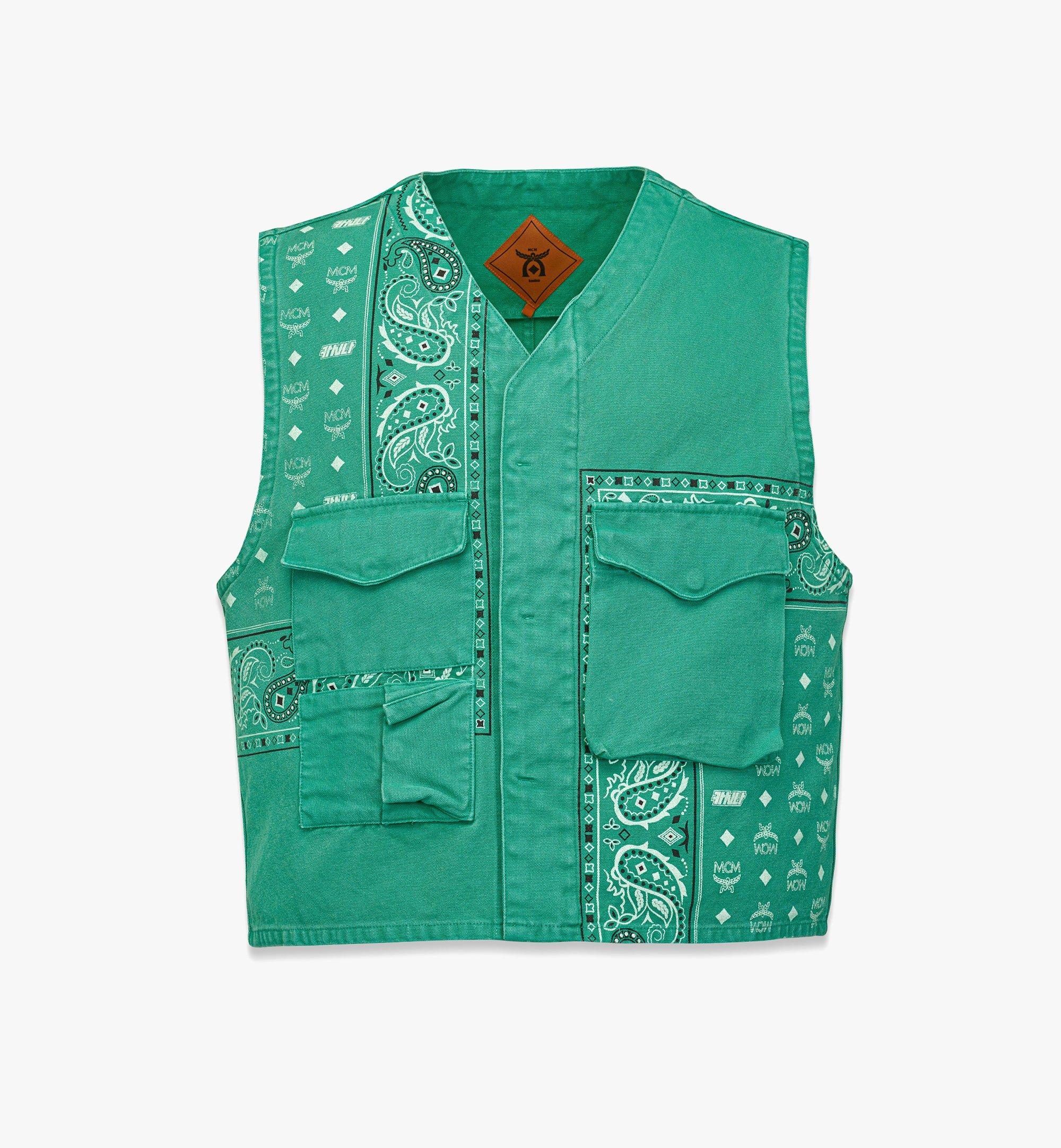 MCM x KASINA Bandana Monogram Gilet in Oxford Cotton