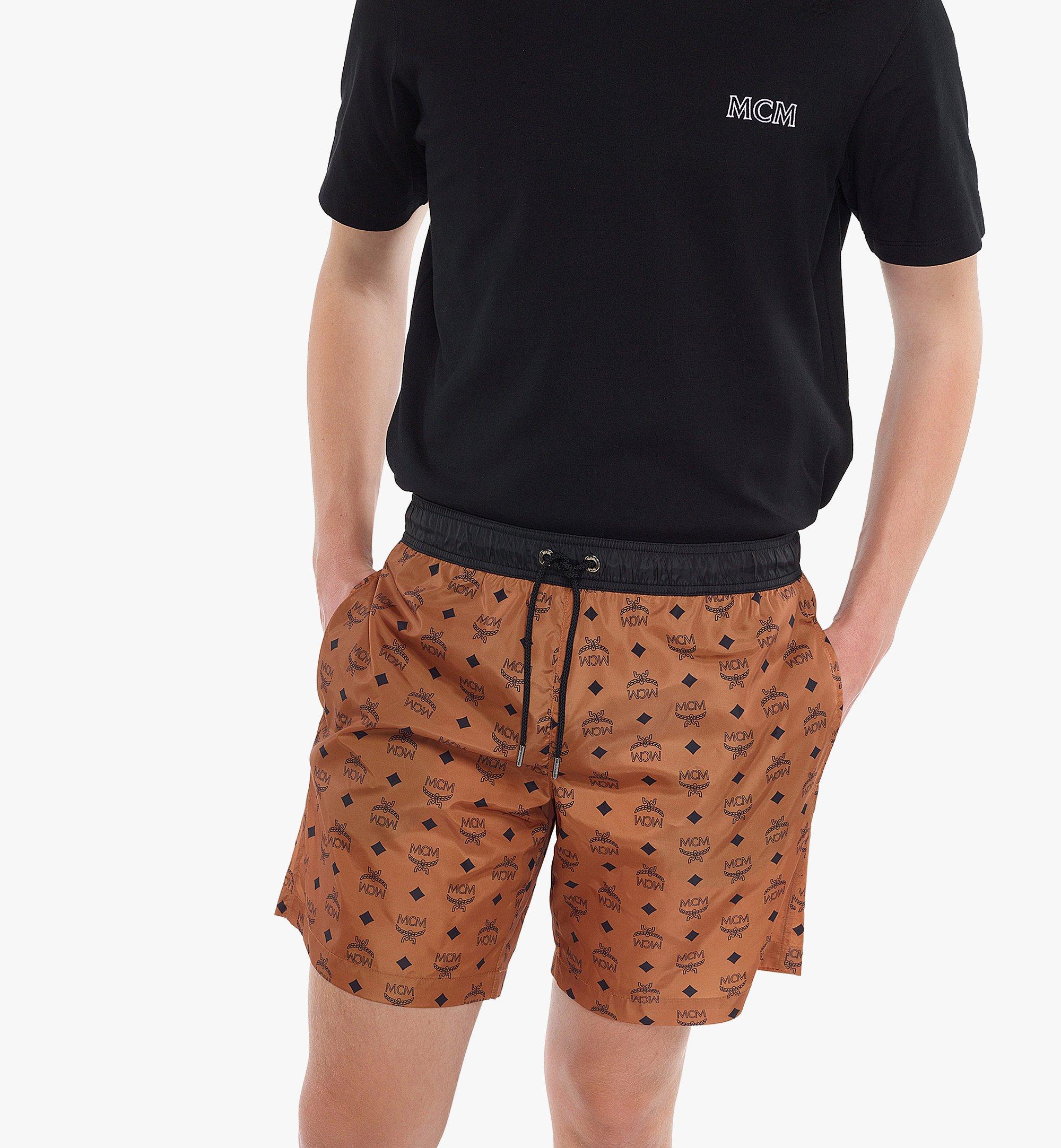 MCM Monogram Print Swim Trunks Cognac MHWCAMM01CO2XL Alternate View 2