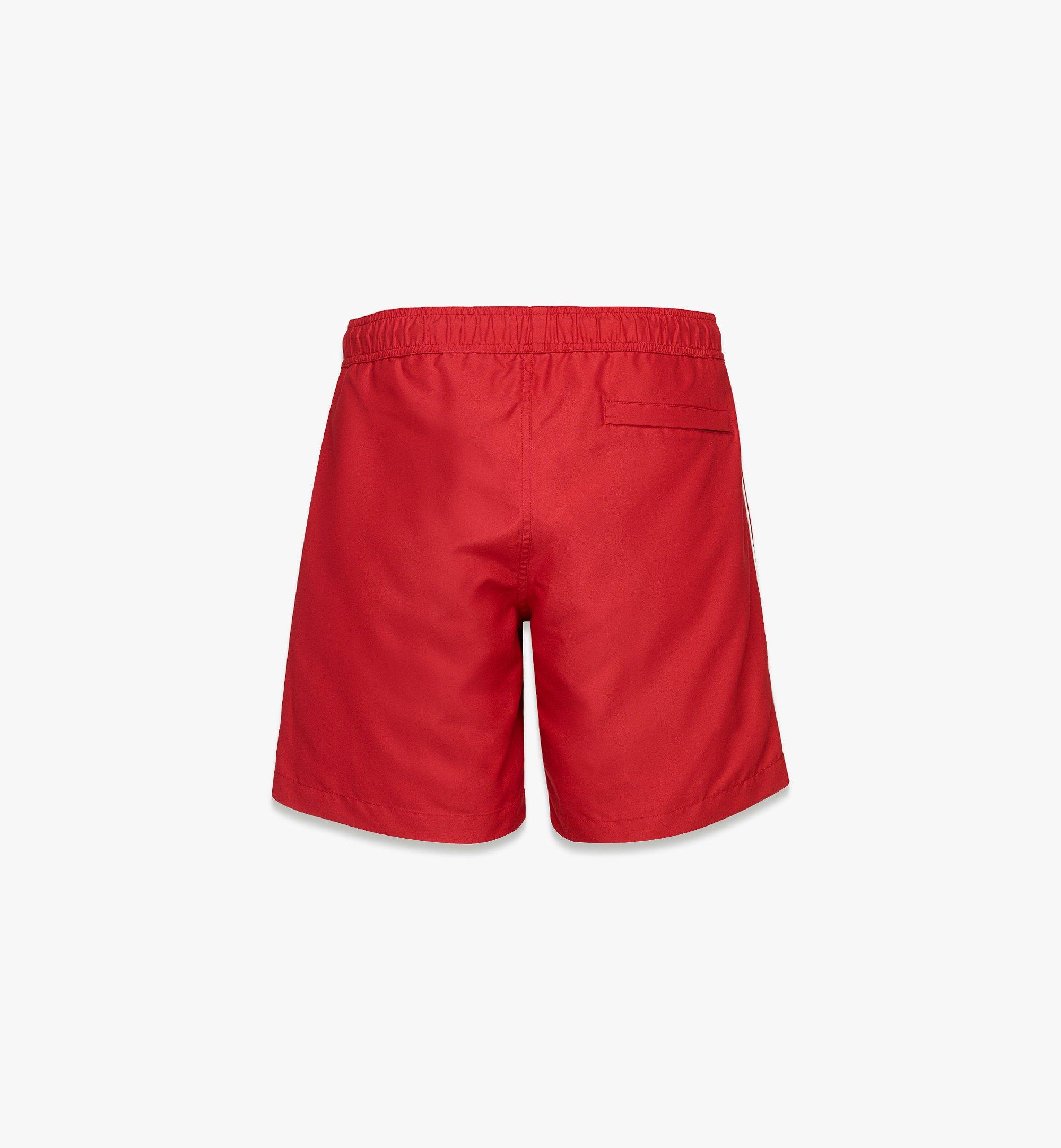 MCM Logo Print Swim Trunks Red MHWFSMM03XC2XL Plus de photos 1