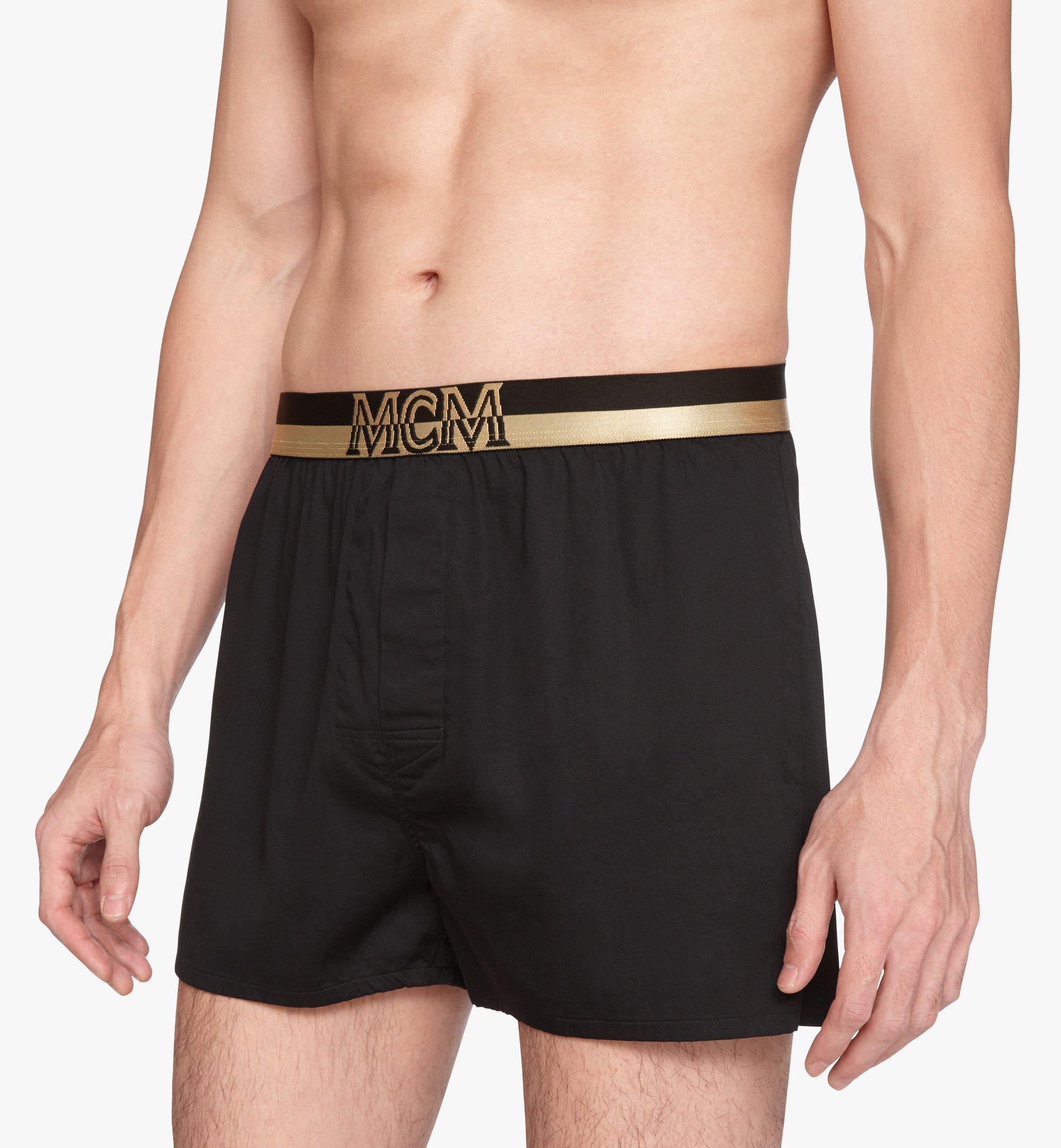 Medium Men's 1976 Woven Boxer Shorts Black MCM® US