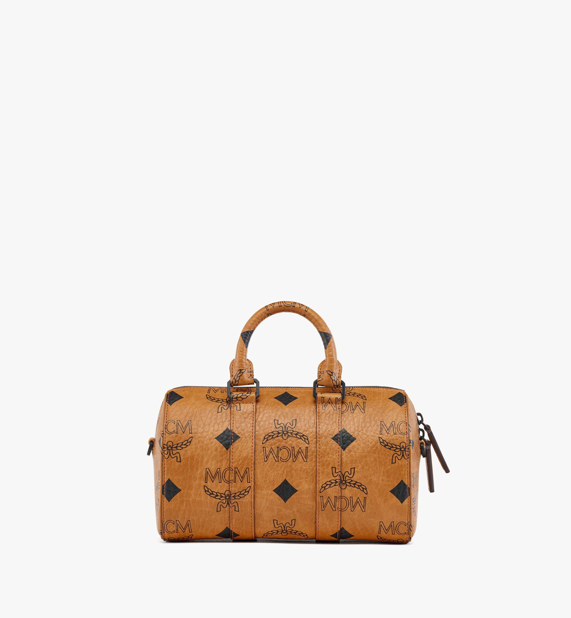 MCM Women's Aren Boston Small Visetos Bag