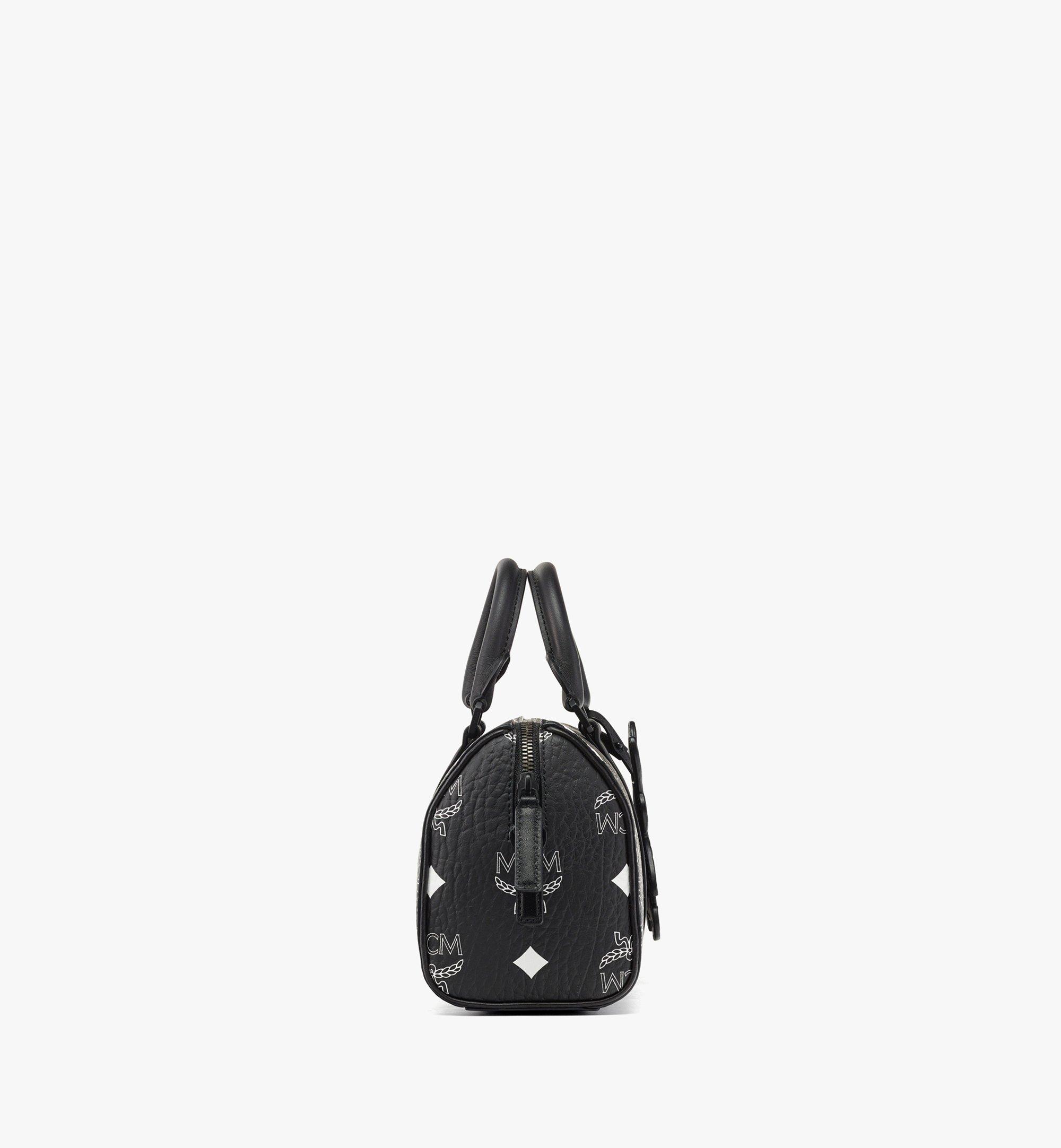 Small Aren Boston Bag in Bandana Visetos Black | MCM ®JP