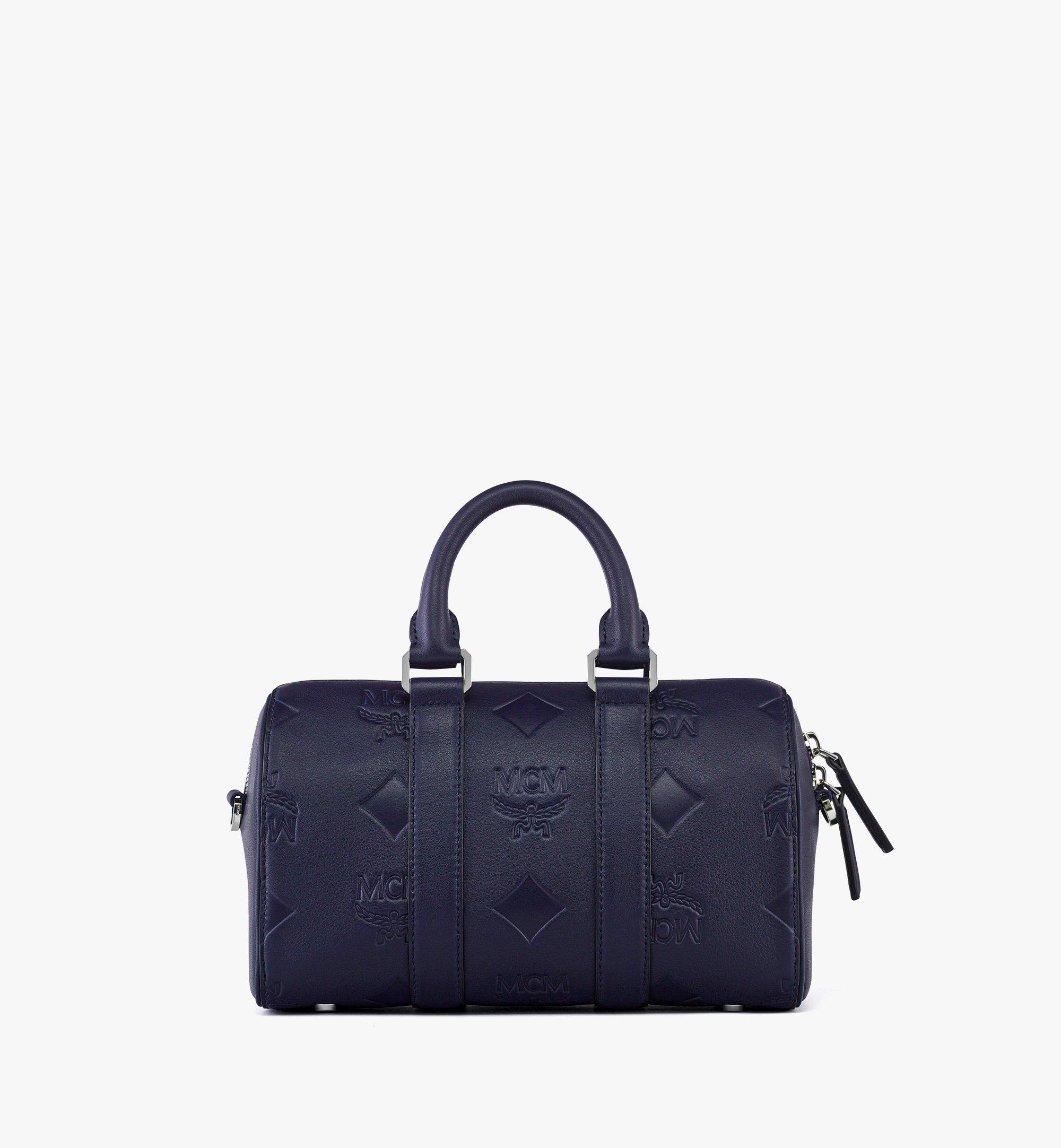 Mcm essential boston bag black sale