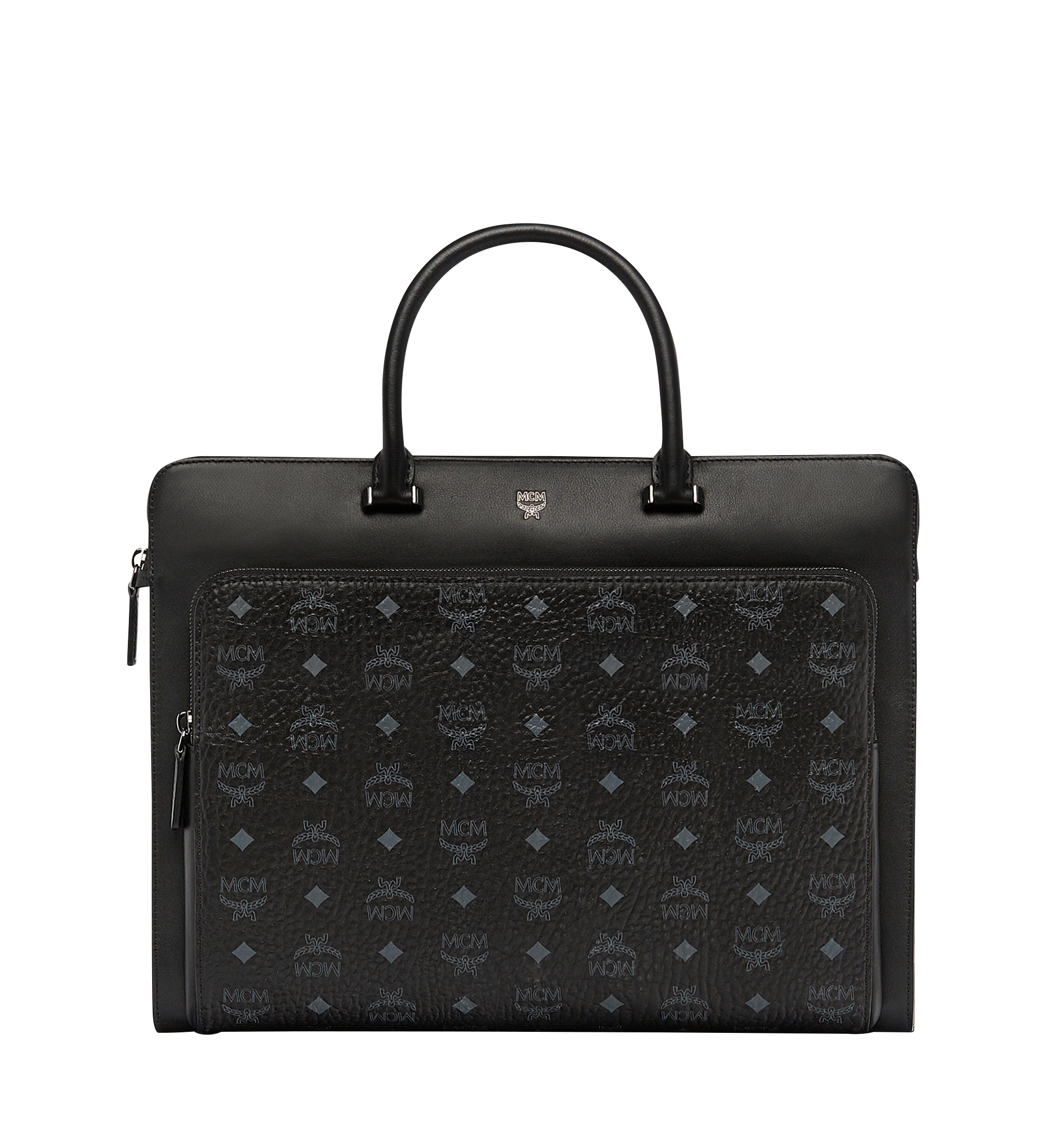 MCM Ottomar Briefcase in Visetos Black MMF7AOT23BK001 Alternate View 1