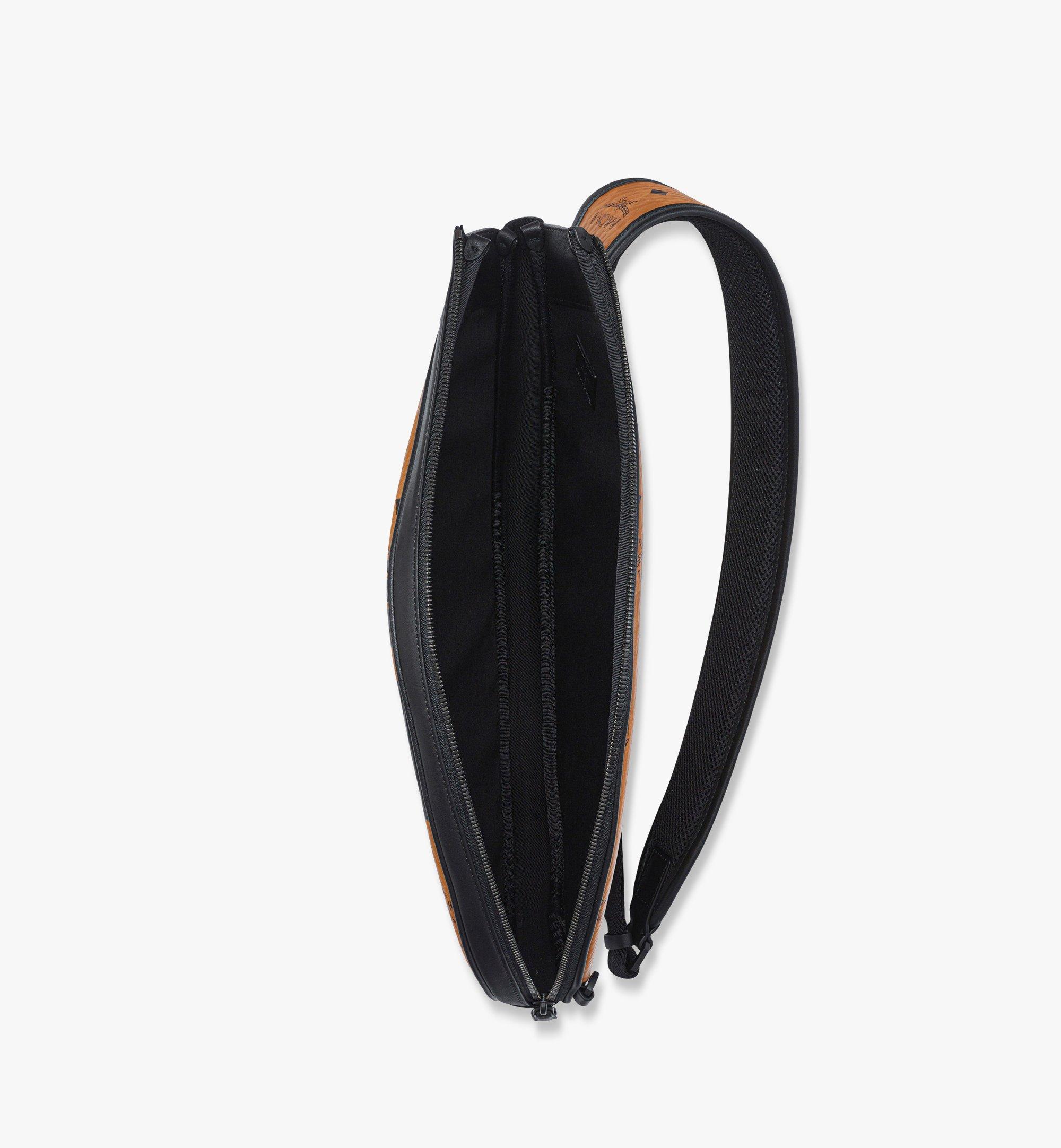 MCM テニスラケット カバー - メガ ローレル ヴィセトス Cognac MMGESTA01CO001 ほかの角度から見る 2