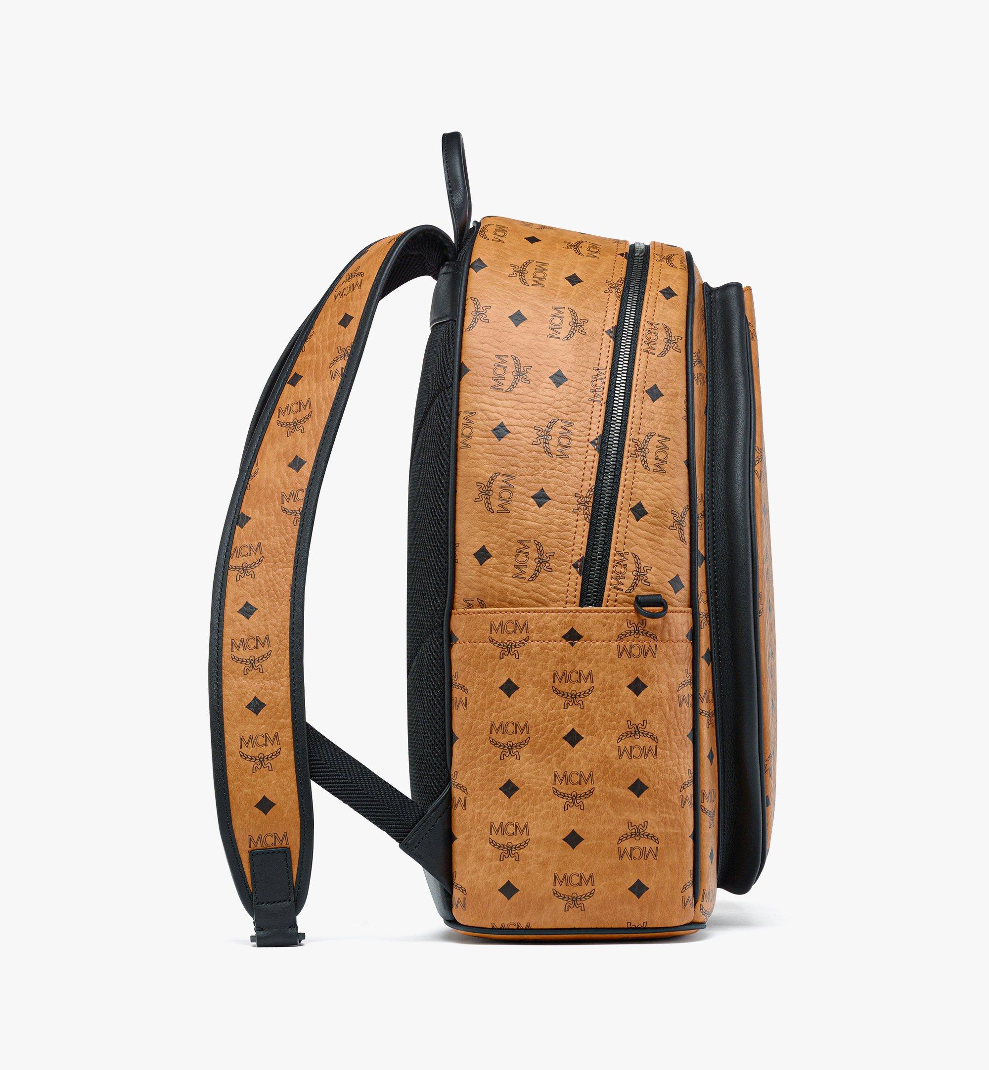 Medium Stark Tennis Backpack in Mega Laurel Visetos Cognac | MCM ®US