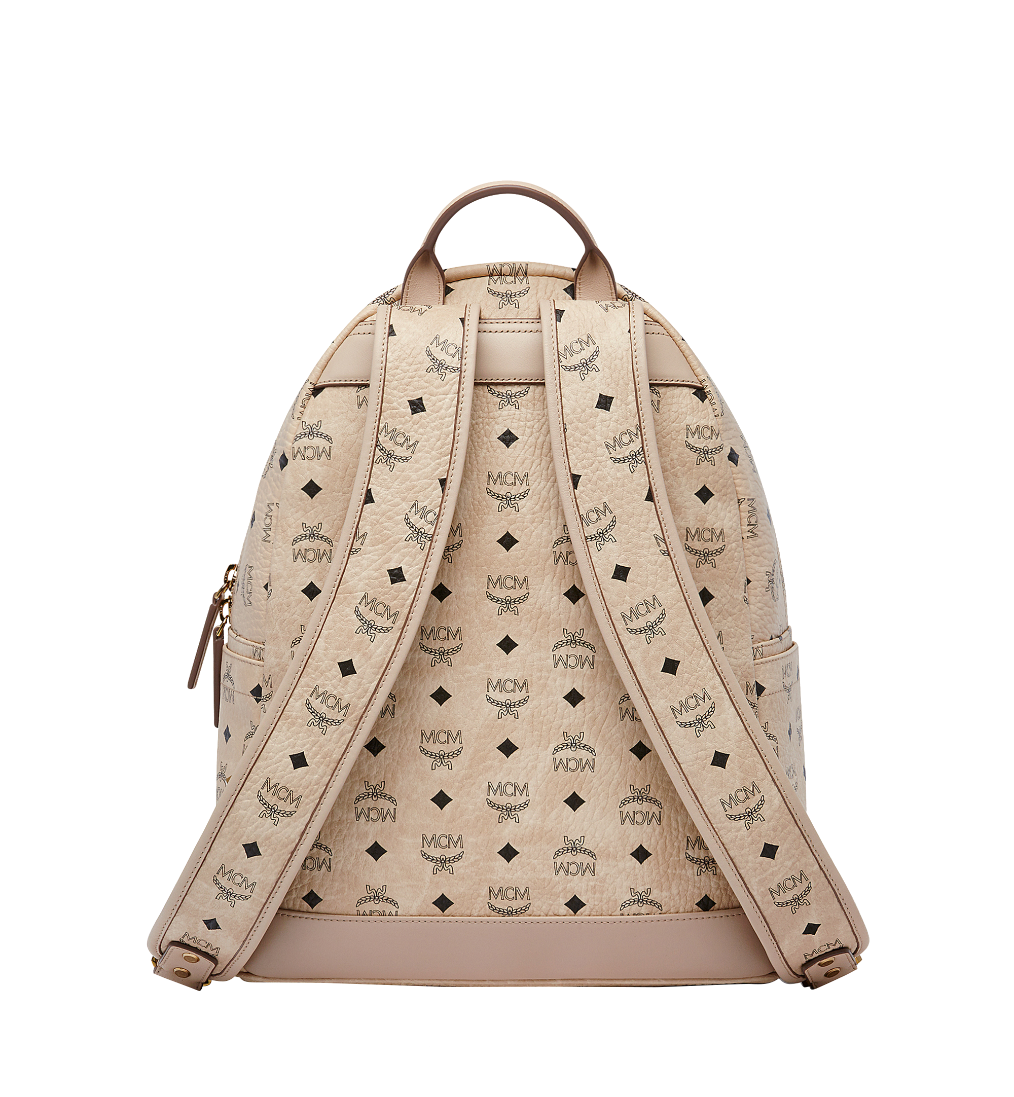 40 Cm 15 7 Stark M Studs Backpack In Visetos Beige Mcm Th