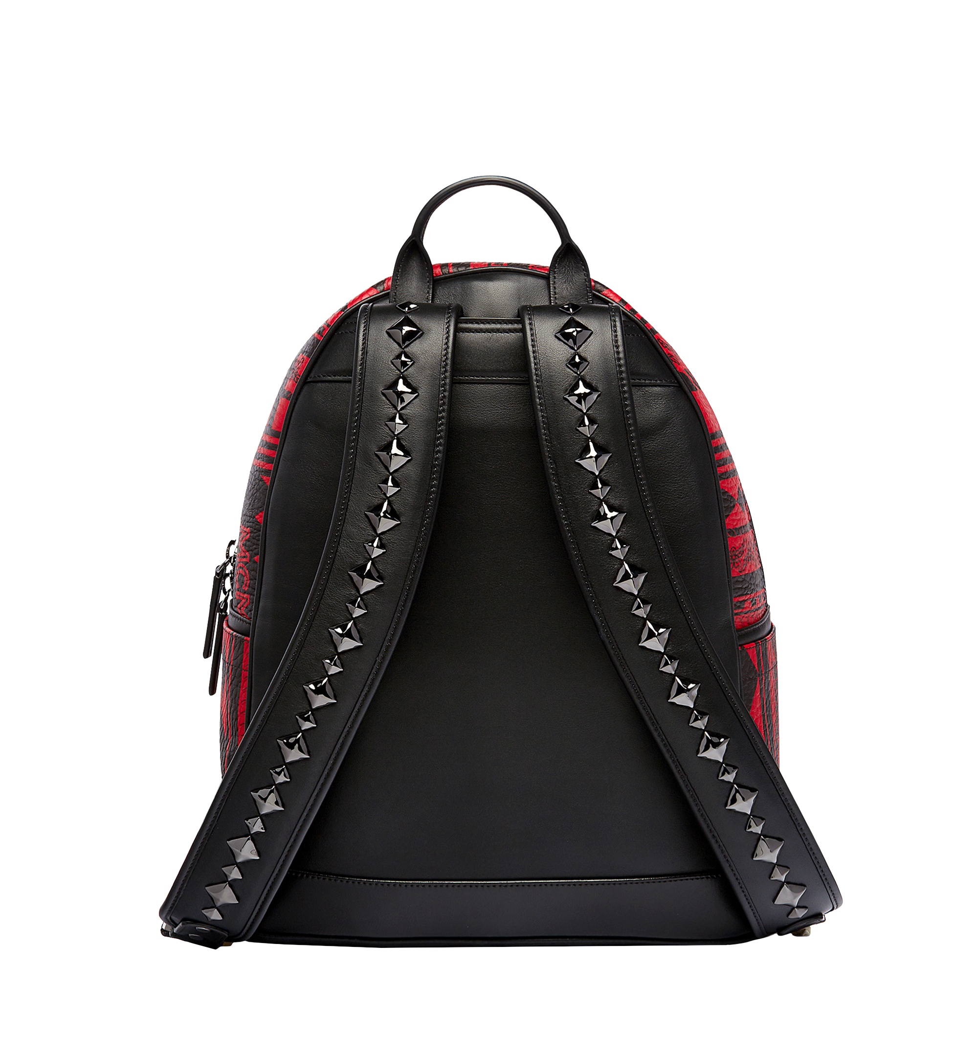 Medium Stark Baroque Print Backpack in Visetos Red MCM UK