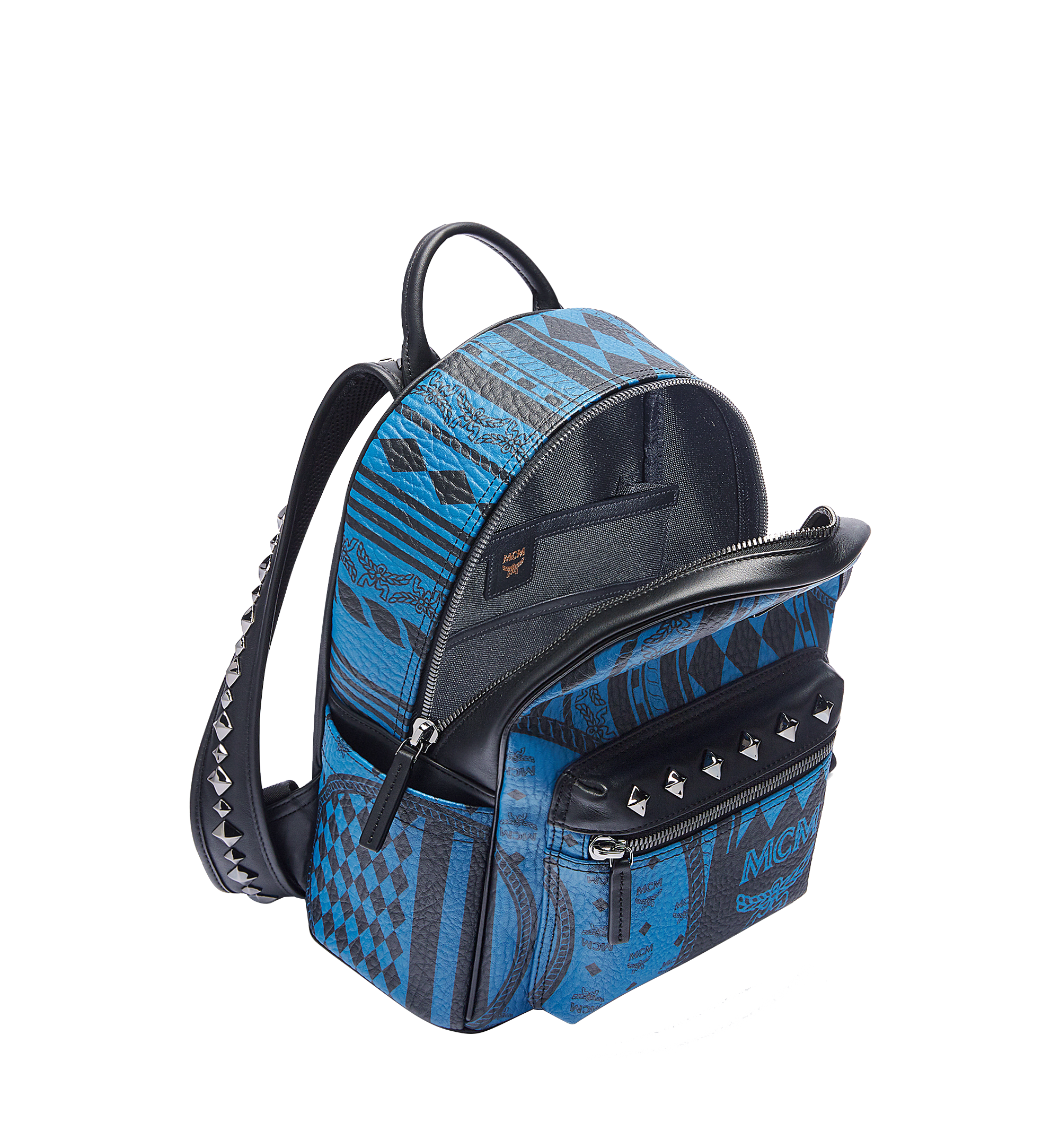 MCM Stark Baroque Print Rucksack in Visetos BLUE MMK6AVE59LC001 Noch mehr sehen 4