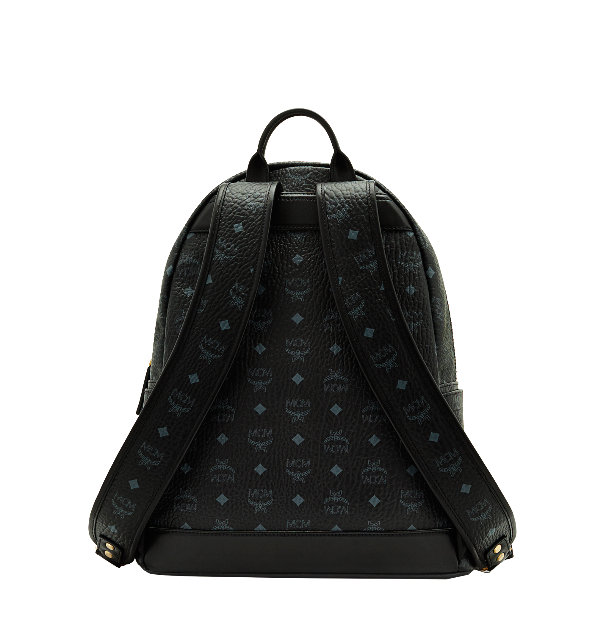 Medium Stark M Studs Backpack In Visetos Black MCM TH