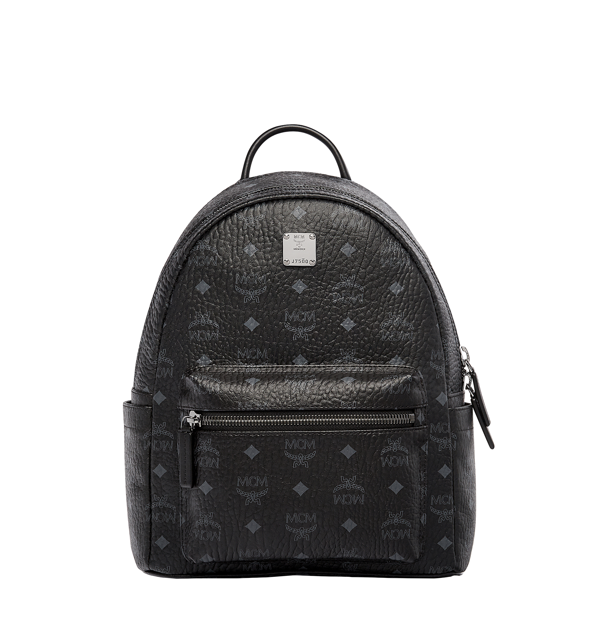 MCM Stark Classic Backpack in Visetos Black MMK6SVE26BK001 Alternate View 1