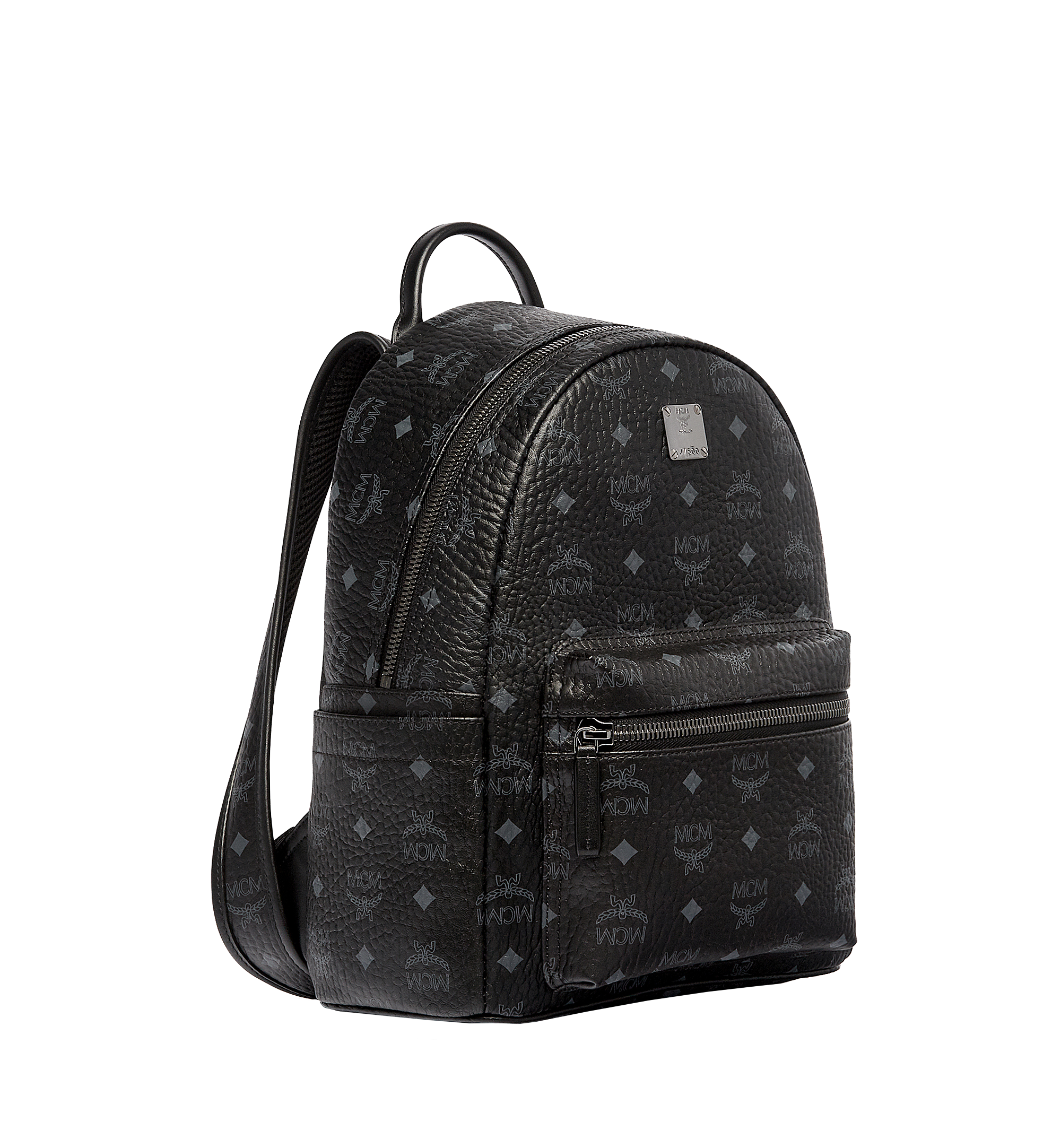 MCM Stark Classic Backpack in Visetos Black MMK6SVE26BK001 Alternate View 1