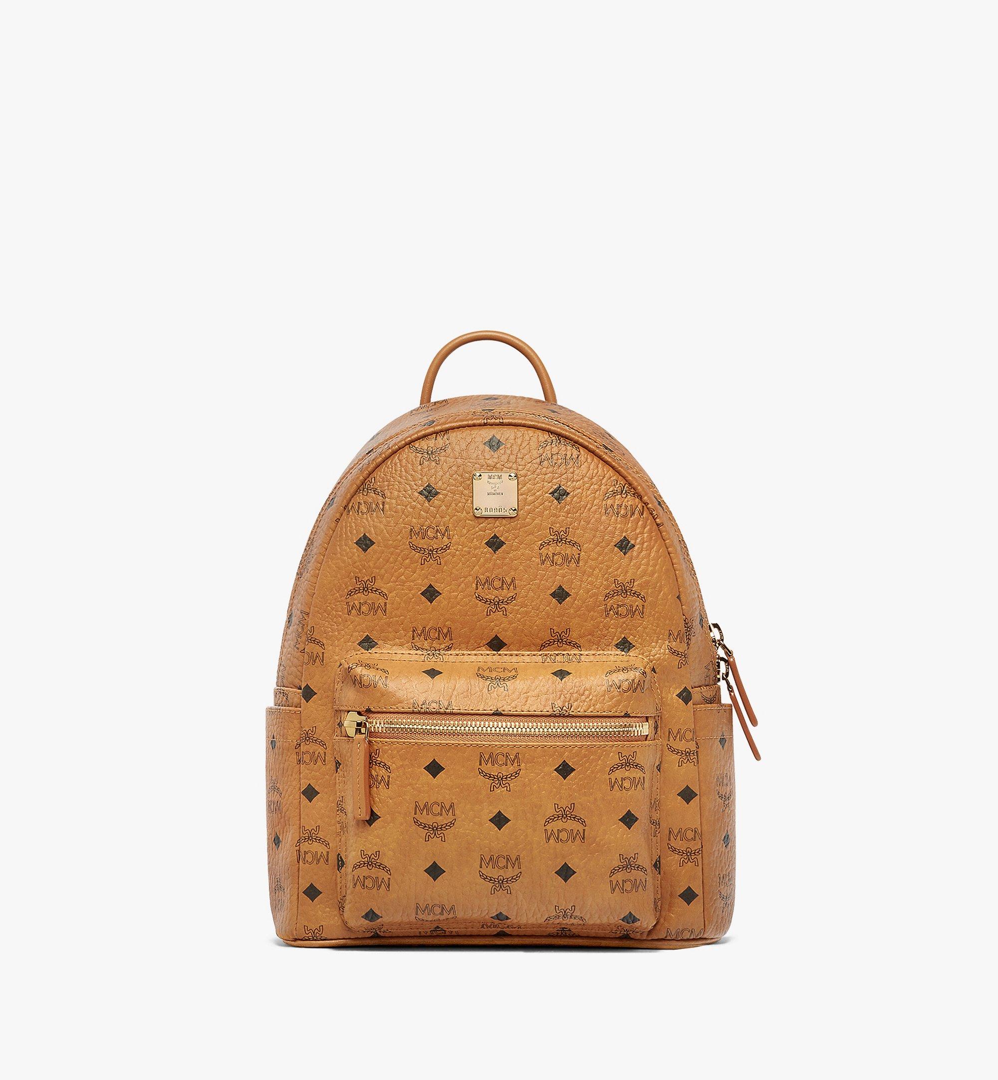 MCM Stark Classic Backpack in Visetos Cognac MMK6SVE26CO001 Alternate View 1