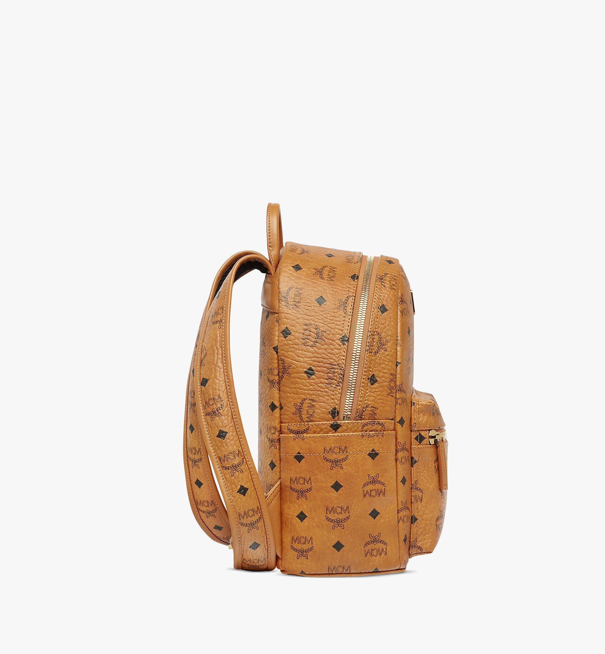 MCM Stark Classic Backpack in Visetos Cognac MMK6SVE26CO001 Alternate View 1