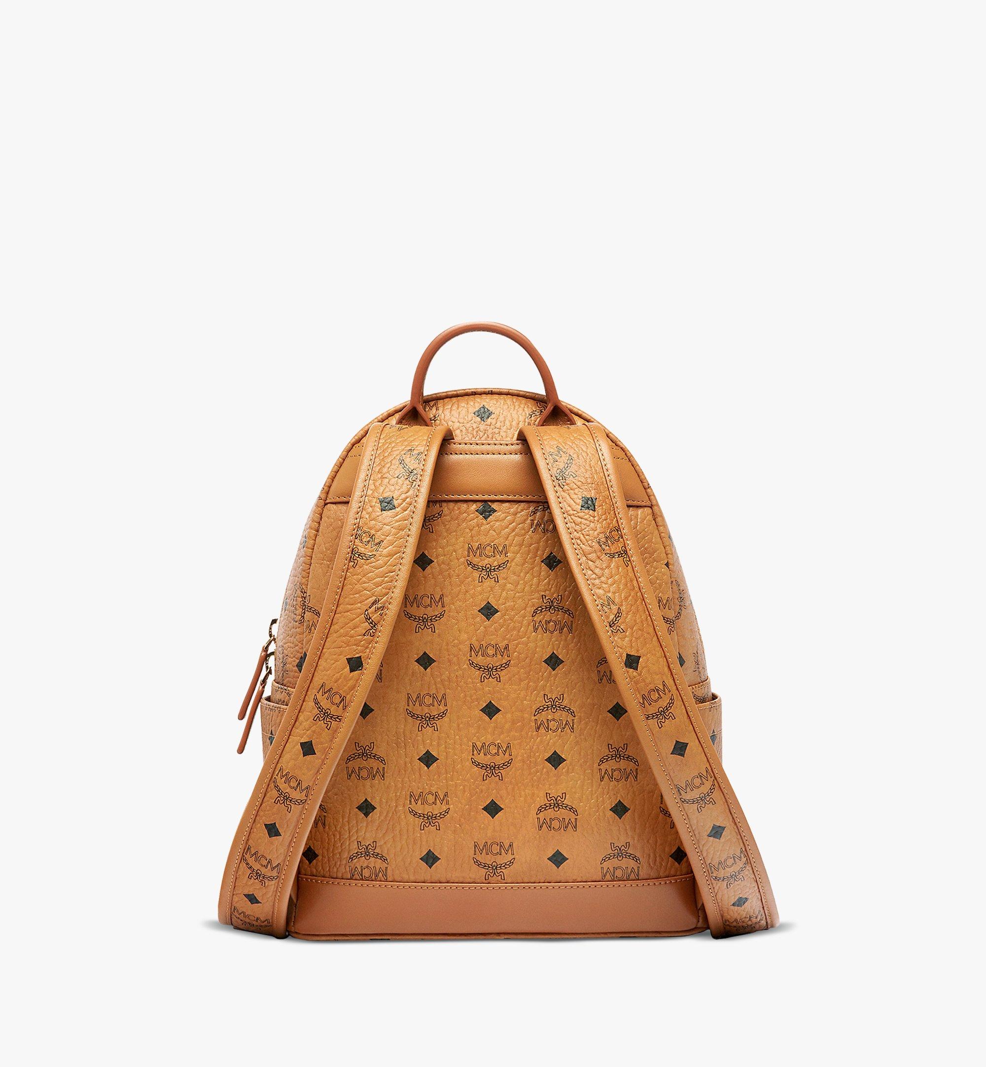 Small Stark Classic Backpack in Visetos Cognac MCM IT