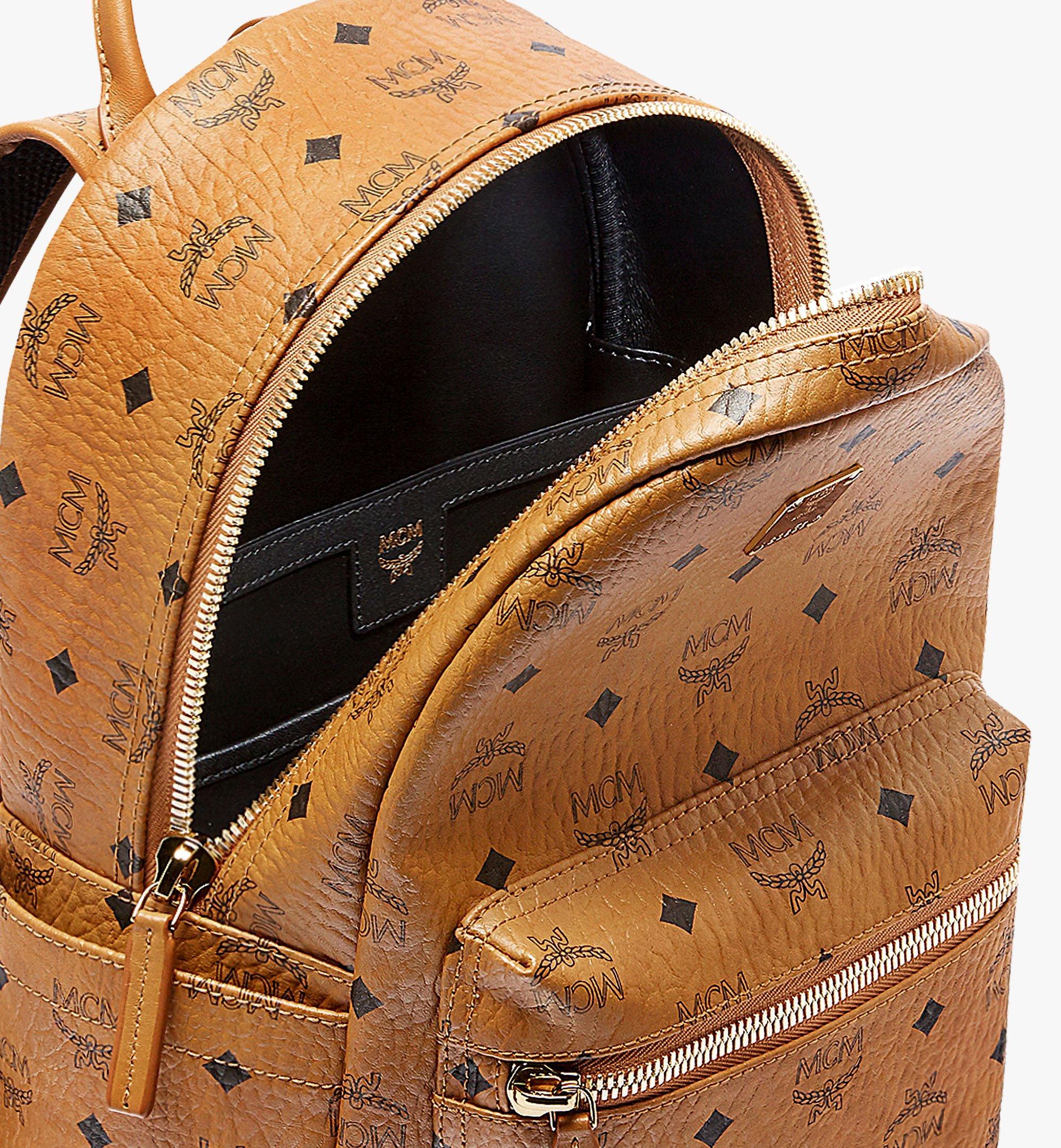 Small Stark Classic Backpack in Visetos Cognac MCM AT