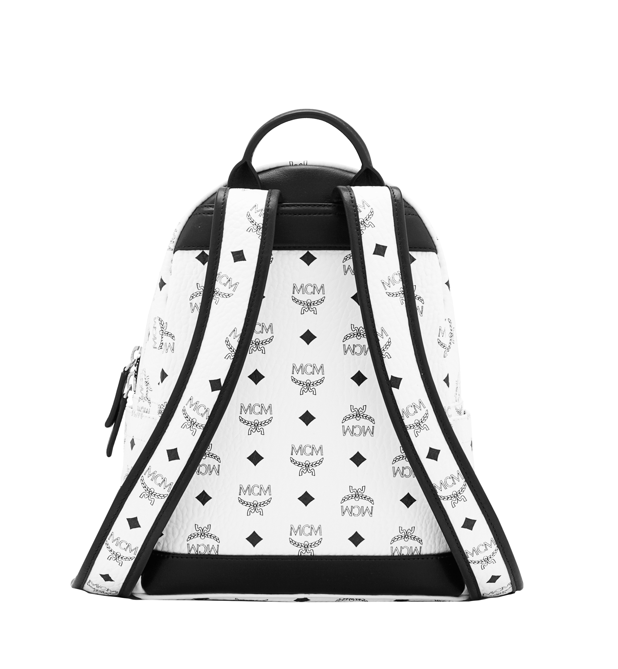 MCM Stark Classic Backpack in Visetos White MMK6SVE26WT001 Alternate View 3