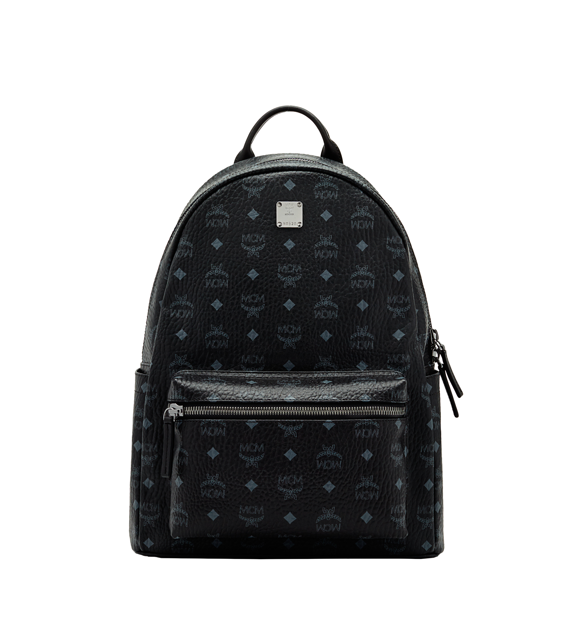 MCM Stark Classic Backpack in Visetos Black MMK6SVE28BK001 Alternate View 1