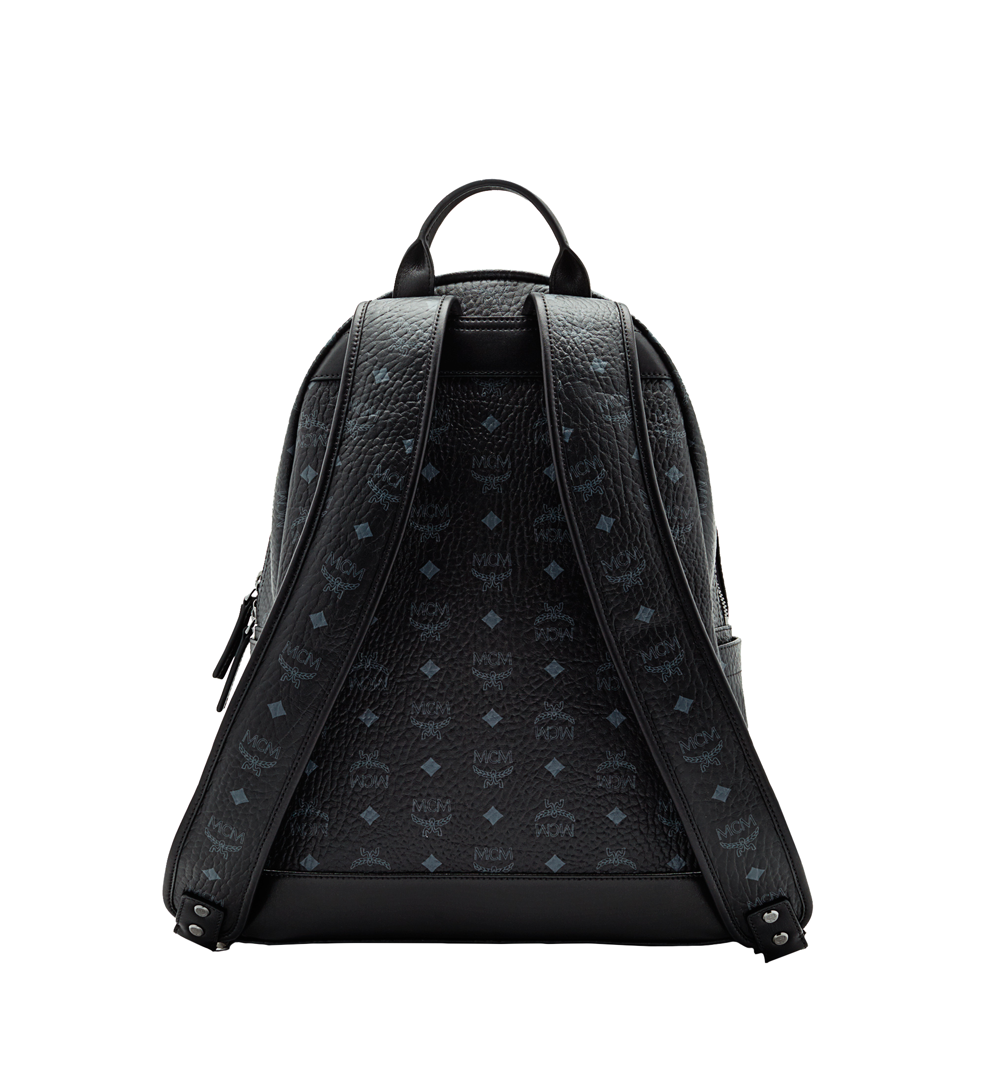 MCM Stark Classic Backpack in Visetos Black MMK6SVE28BK001 Alternate View 3