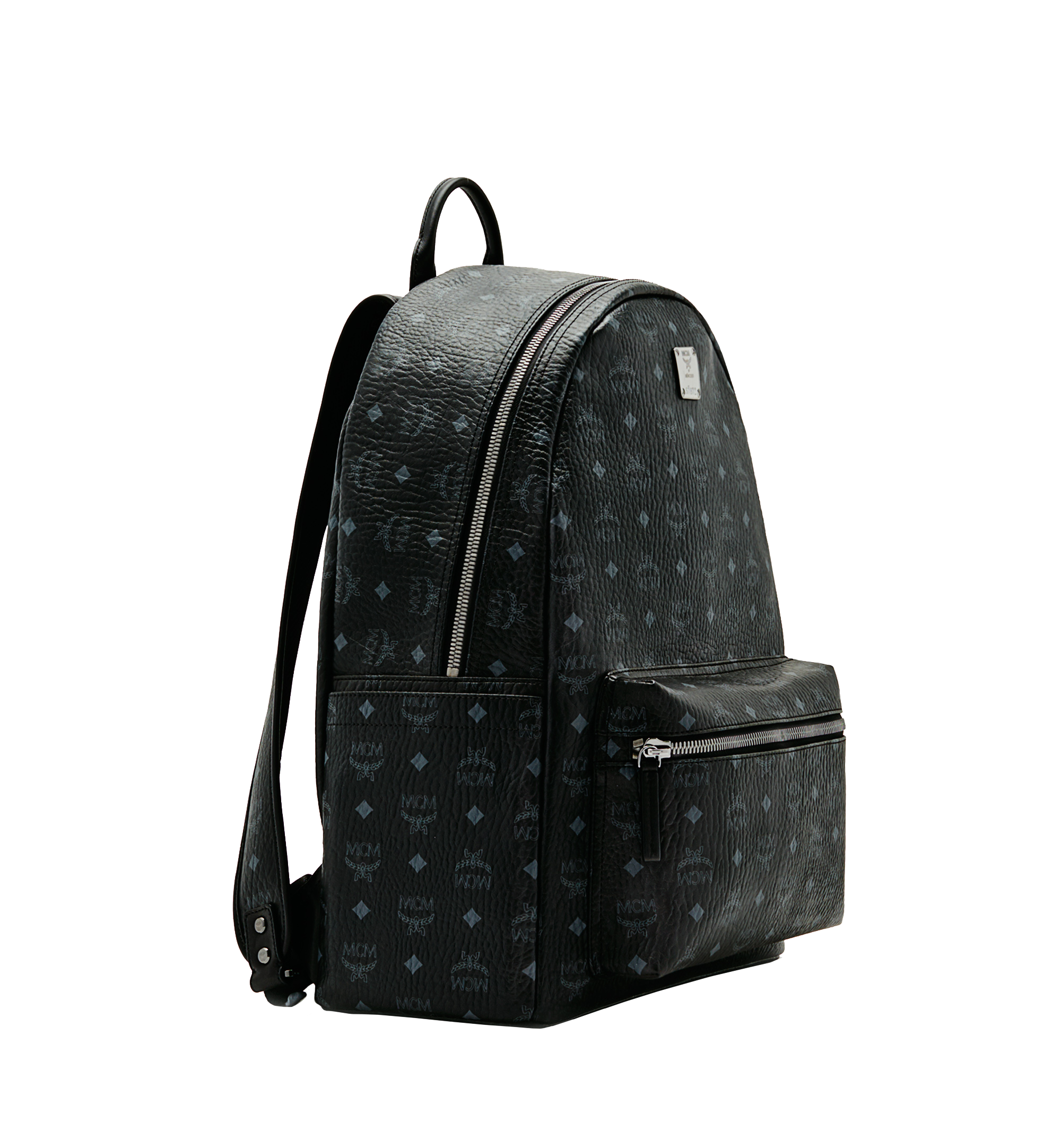 MCM Stark Classic Backpack in Visetos Black MMK6SVE29BK001 Alternate View 1