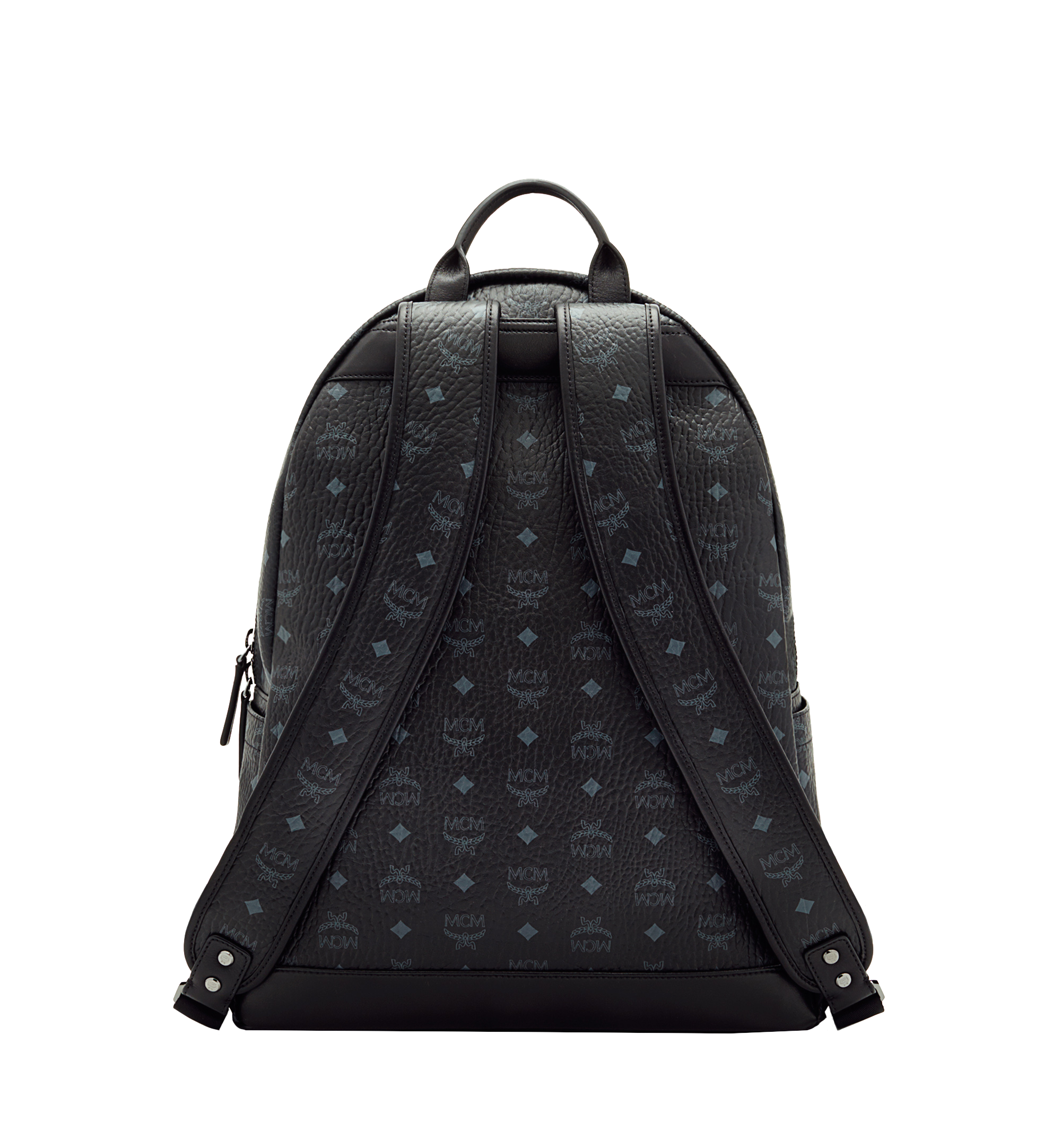 MCM Stark Classic Backpack in Visetos Black MMK6SVE29BK001 Alternate View 3