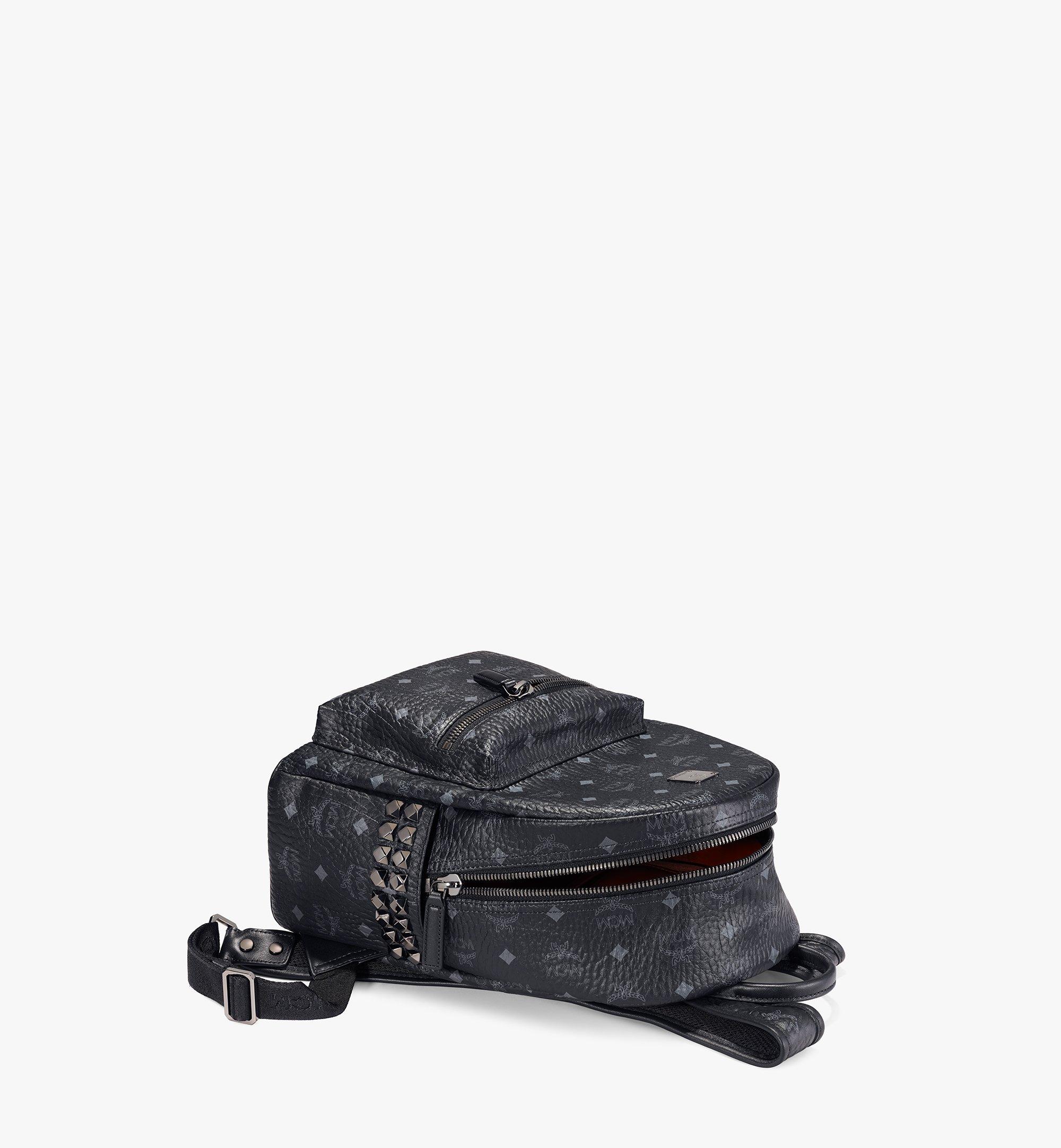 Small Stark Side Studs Backpack in Visetos Black | MCM ®US