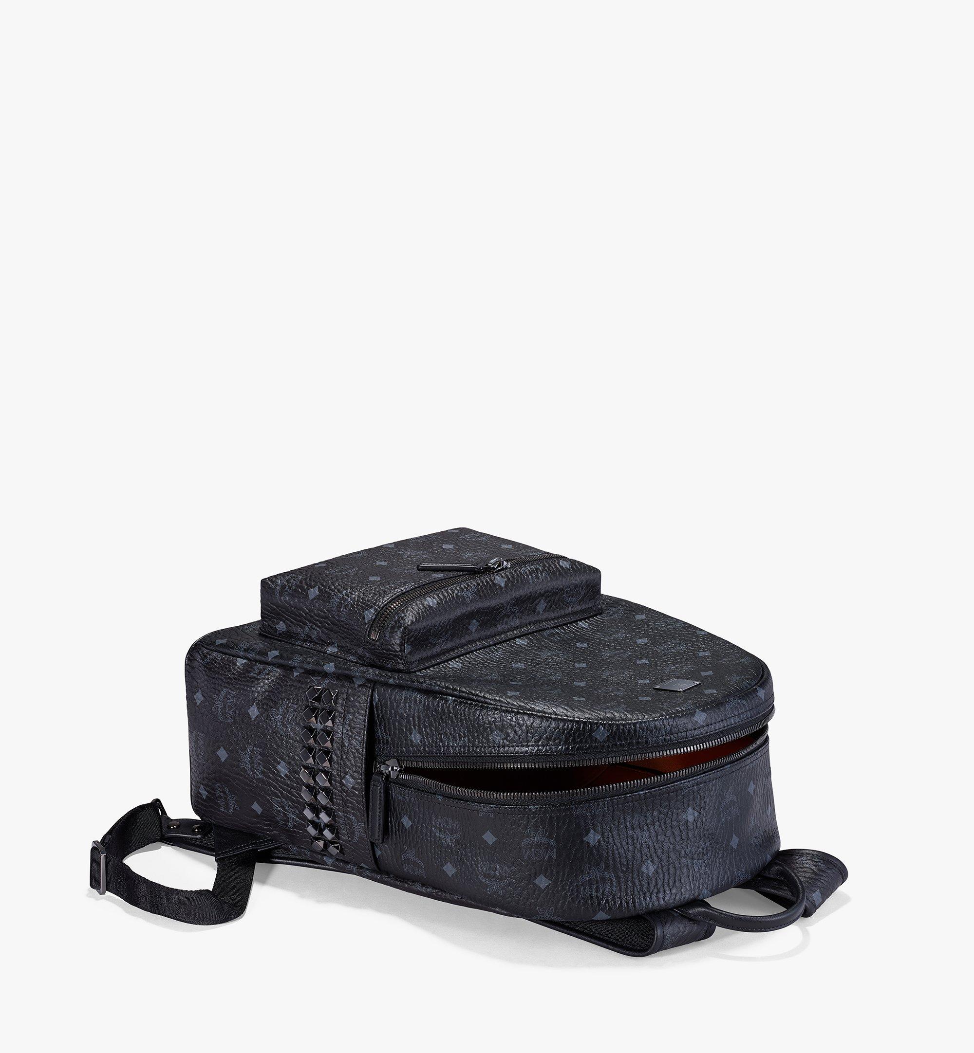 Medium Stark Side Studs Backpack in Visetos Black | MCM ®JP