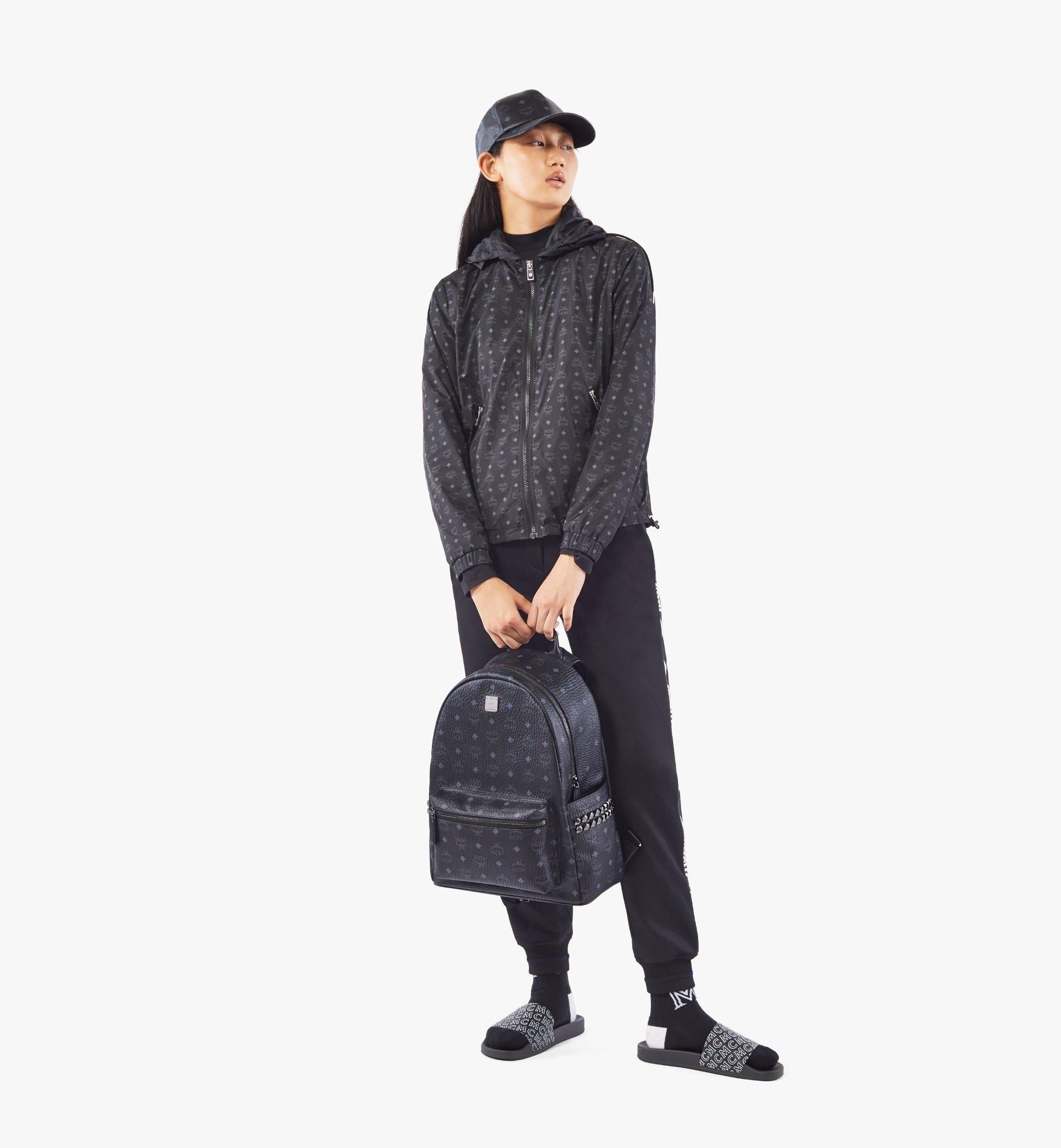 Medium Stark Side Studs Backpack in Visetos Black | MCM ®JP